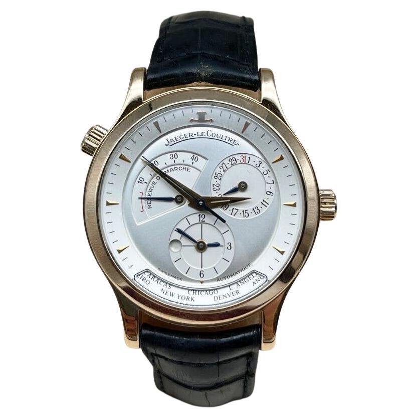 Jaeger-LeCoultre 142.2,92 Master Geographic 18K Roségold im Angebot