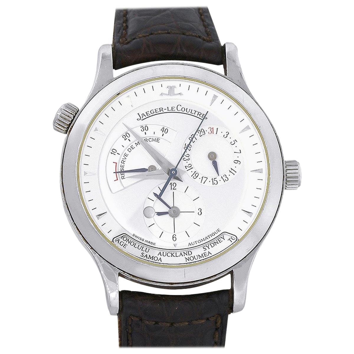 Jaeger-LeCoultre 142.8.92 Master Geographic Stainless Steel Watch