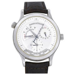 Jaeger-LeCoultre Montre Master Geographic 142.8.92 en acier inoxydable