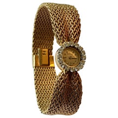 Jaeger-LeCoultre 18 Karat Gold and Diamonds Midcentury Ladies Dress Watch