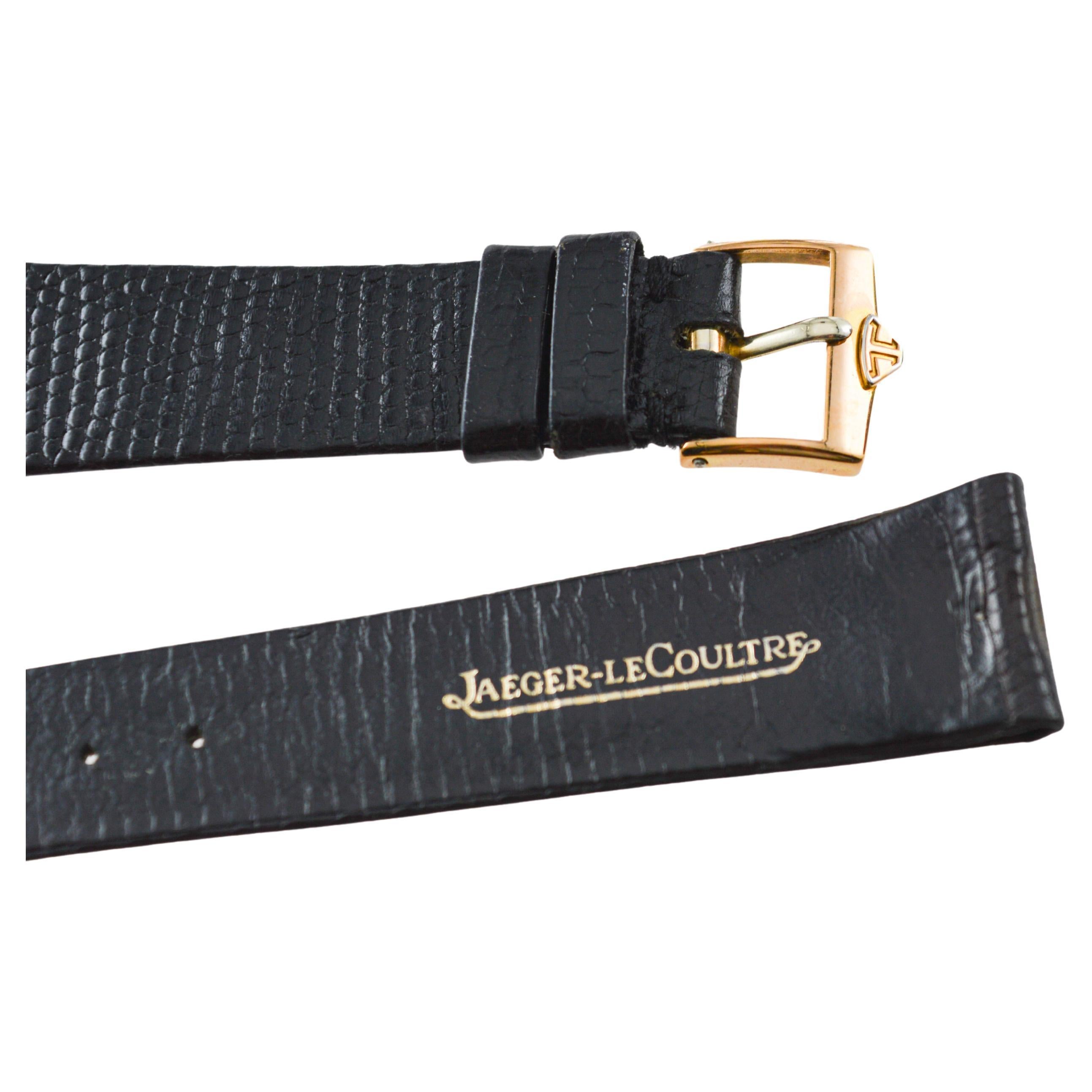 Jaeger-LeCoultre 18 Karat, Neuer Zustand Vollformat Memovox ca. 1960-1970er Jahre im Angebot 13