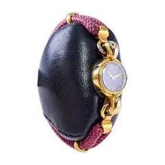 Jaeger LeCoultre 18 Karat Yellow Gold Moderne Style Wristwatch, circa 1950s