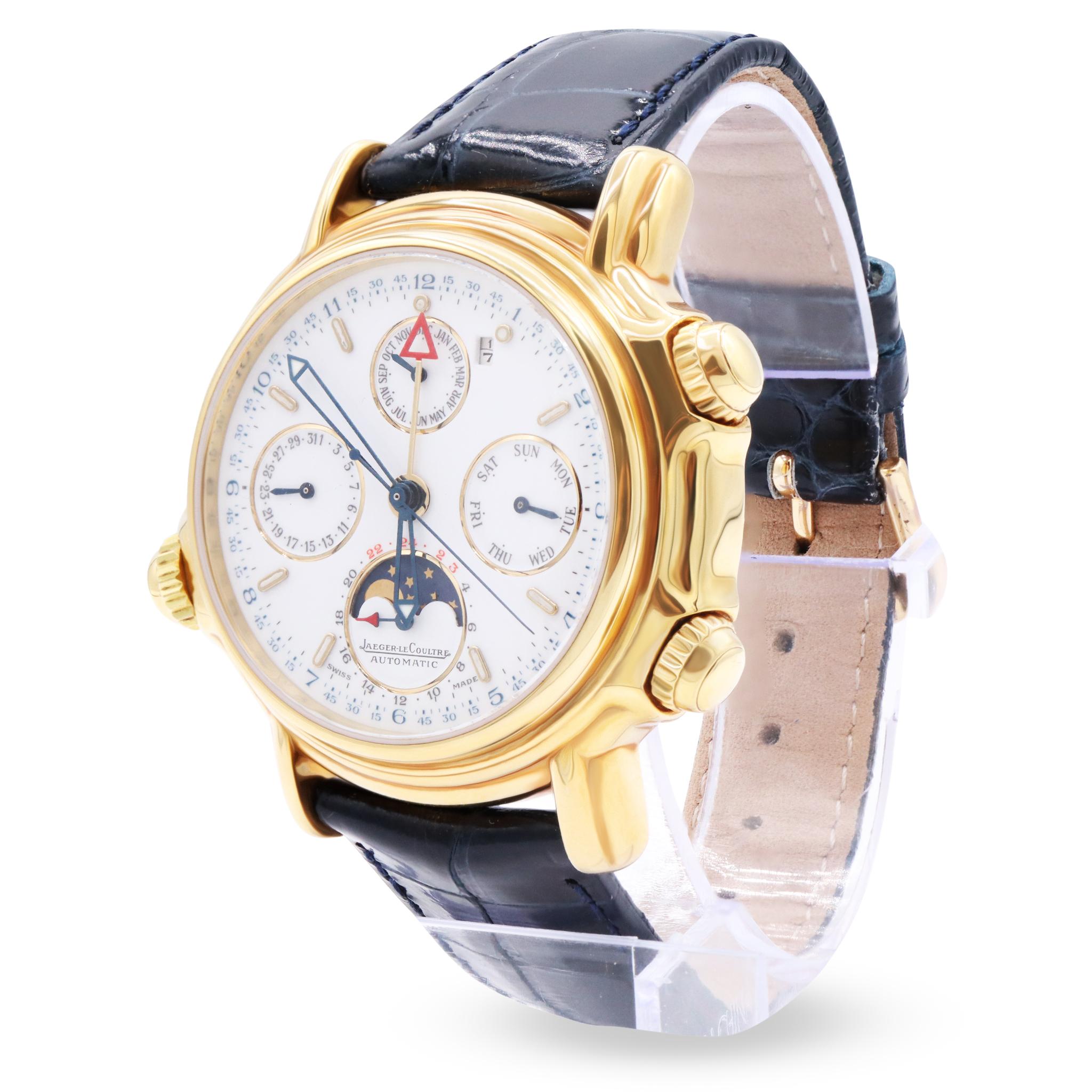 Jaeger-LeCoultre  180.1.99 Grand Reveil 18k Yellow Gold Automatic Men's watch In Excellent Condition For Sale In New York, NY