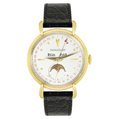 Jaeger LeCoultre 18k Yellow Gold Triple Calendar Moonphase