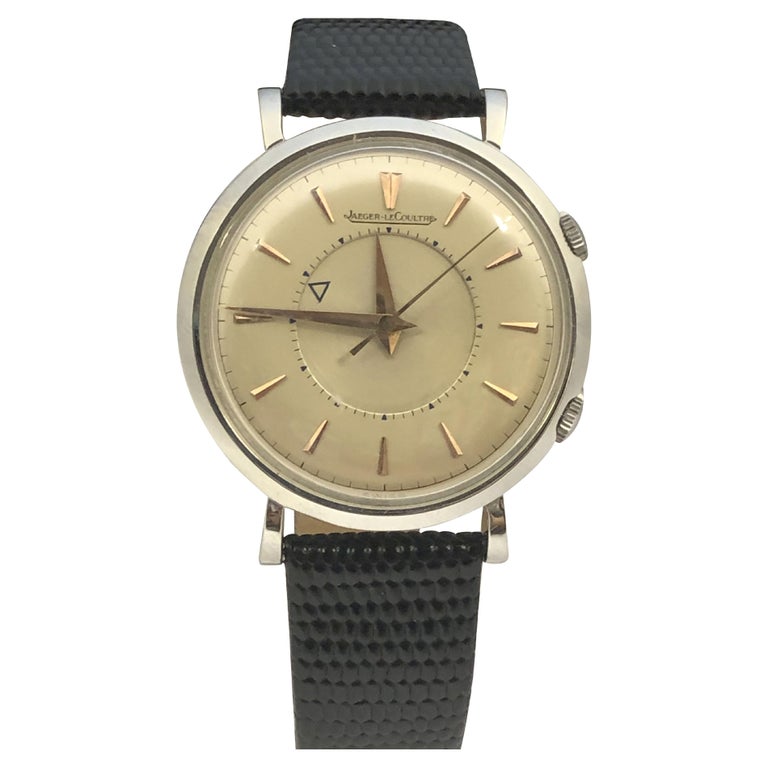 Jaeger LeCoultre 1950er Memovox Stahl Alarm-Armbanduhr im Angebot