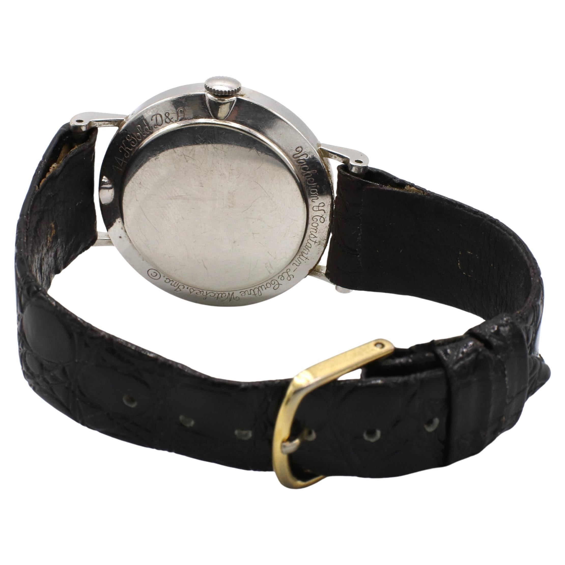 Single Cut Jaeger-LeCoultre 1957 Vacheron & Constantin Vintage Galaxy Mystery Dial Watch