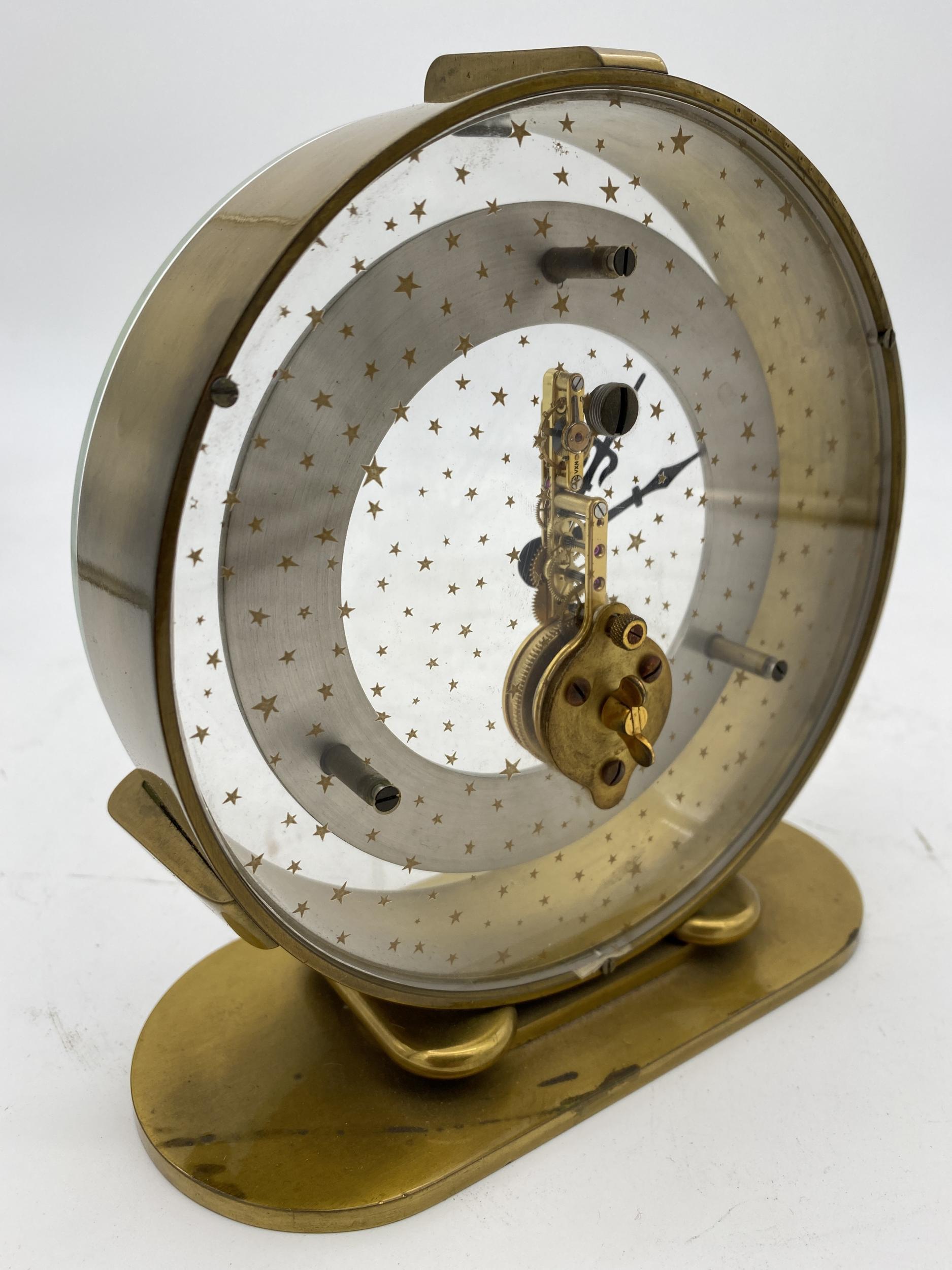 brass table clock
