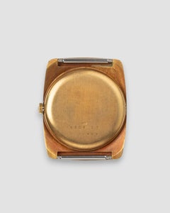 Jaeger LeCoultre 9106 21 Tortue Enamel Numerals Champagne Dial 18k YG Manual Win