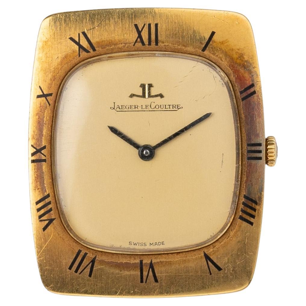Jaeger LeCoultre 9106 21 Tortue Esmalte Números Esfera Champán 18k YG Manual Win en venta