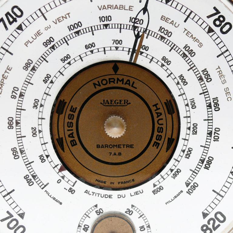 French Jaeger-LeCoultre Art Deco Barometer