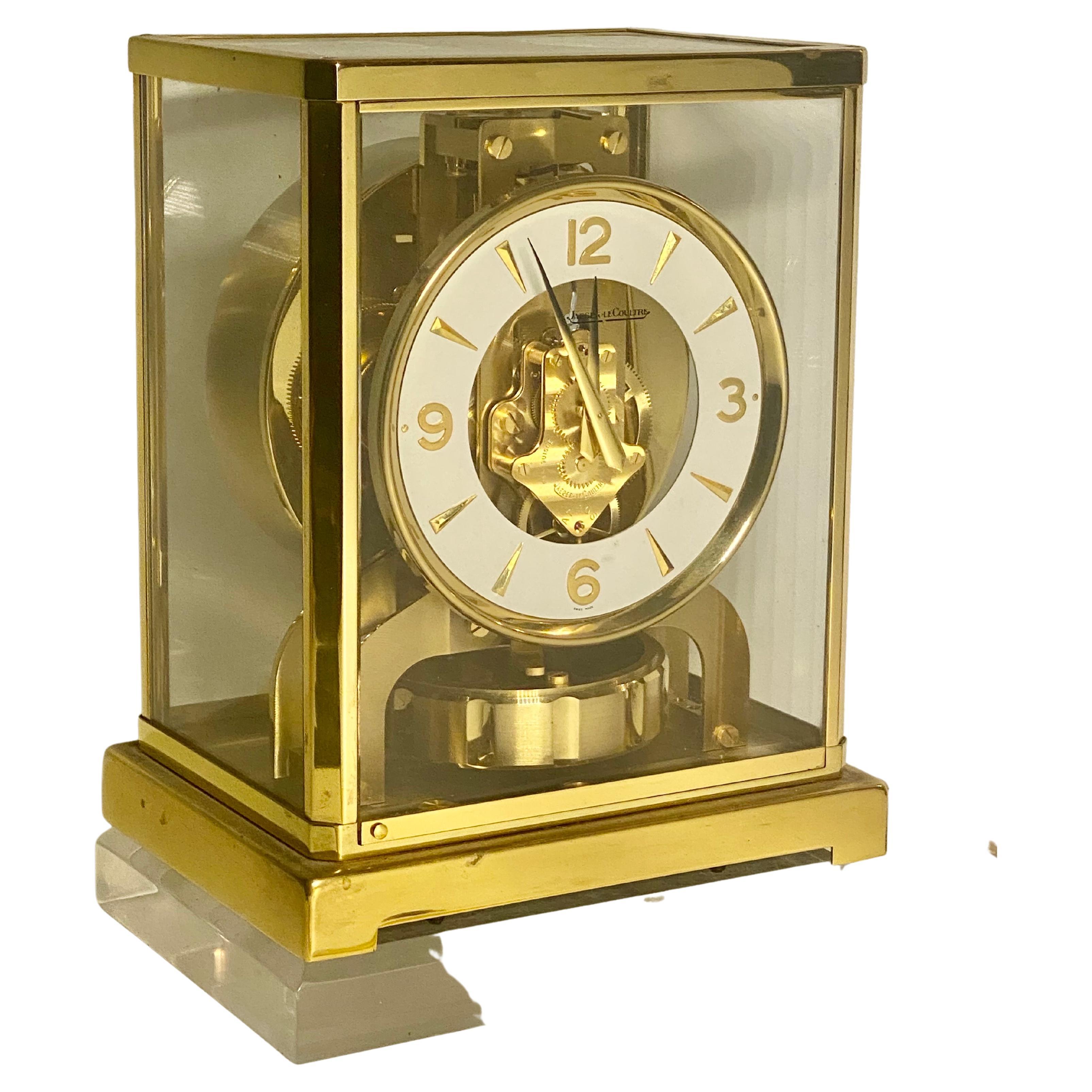 Jaeger LeCoultre Atmos (526-525) Perpetual Motion Mantle Clock Circa 1950's 2