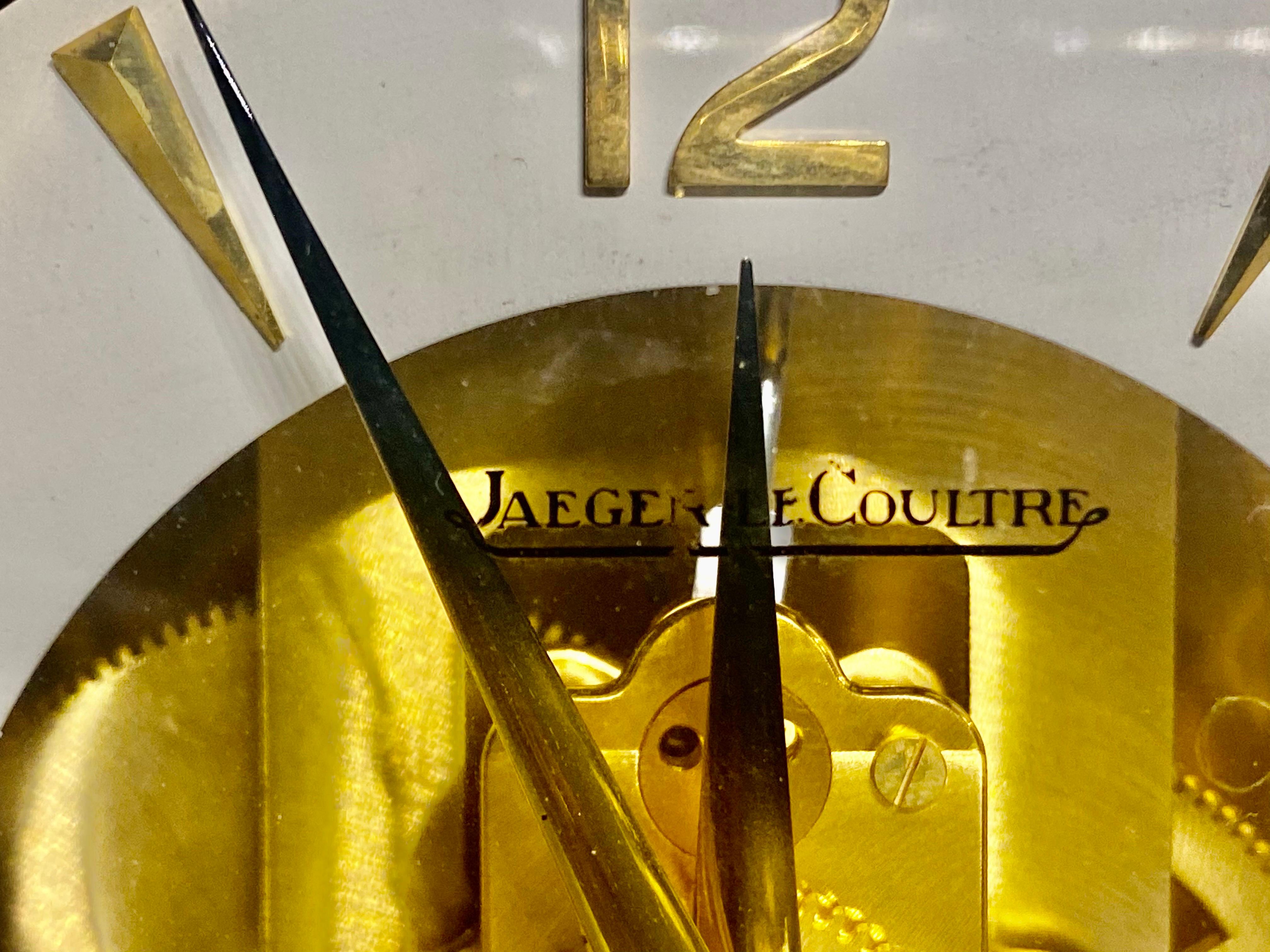 Jaeger LeCoultre Atmos (526-525) Perpetual Motion Mantle Clock Circa 1950's 5