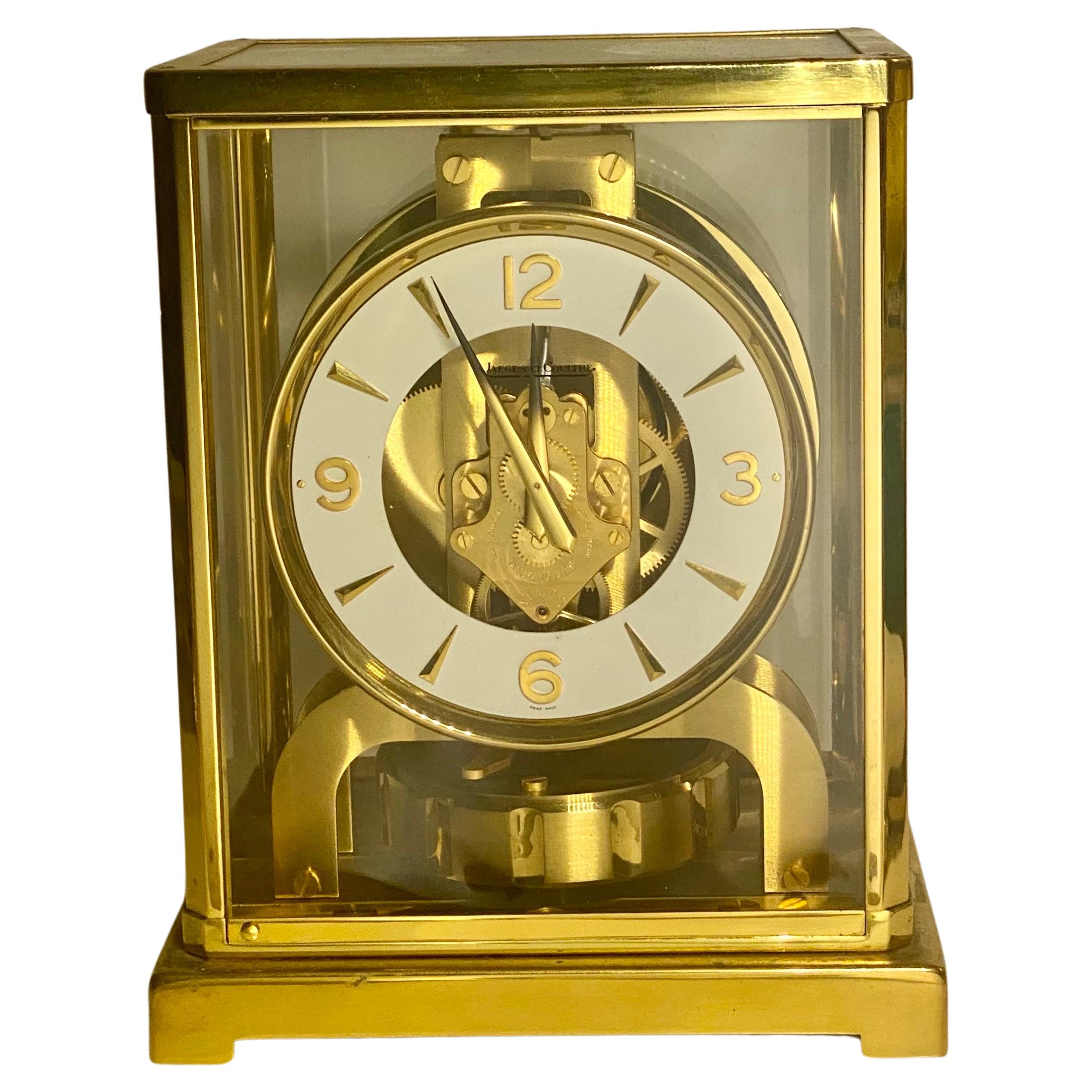 Brass Jaeger LeCoultre Atmos (526-525) Perpetual Motion Mantle Clock Circa 1950's