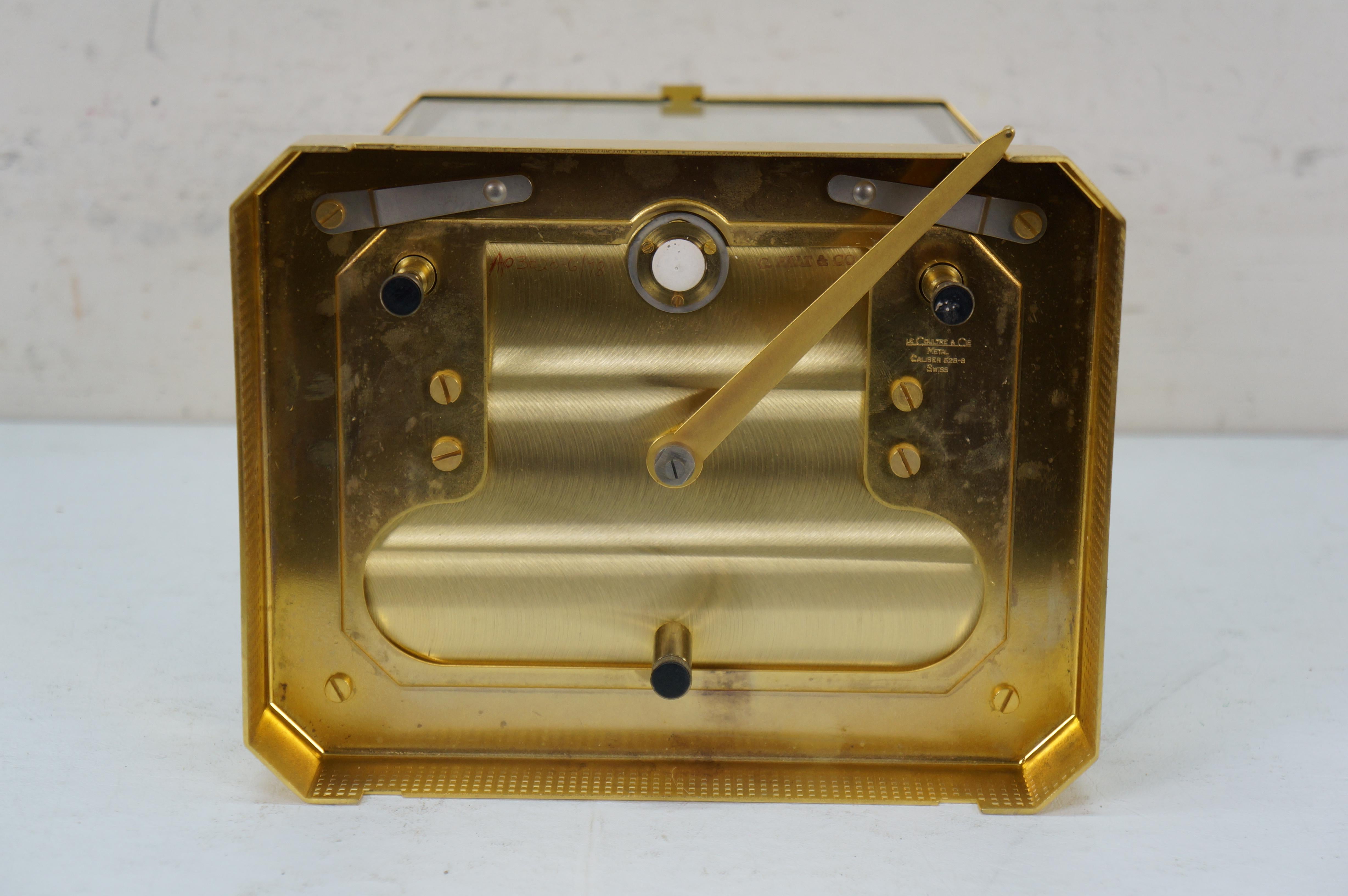 Jaeger LeCoultre Atmos 528-8 Perpetual Motion Clock & Plaque 15j Swiss 9