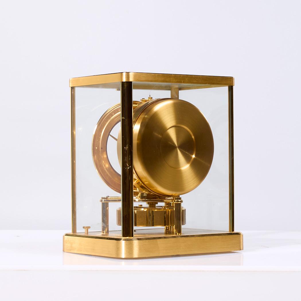 Jaeger LeCoultre Atmos Brass Clock In Good Condition For Sale In Countryside, IL