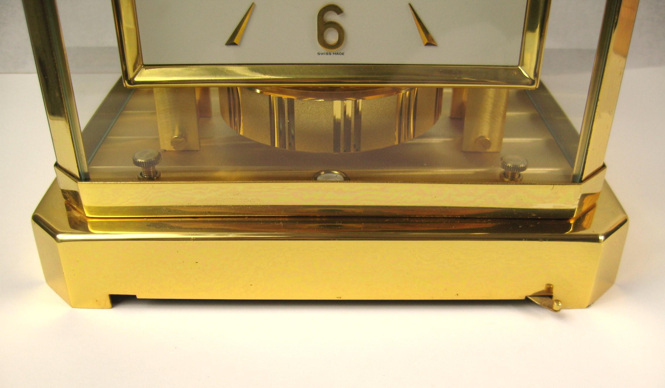 Brass Jaeger Lecoultre Atmos Clock 528-8 For Sale