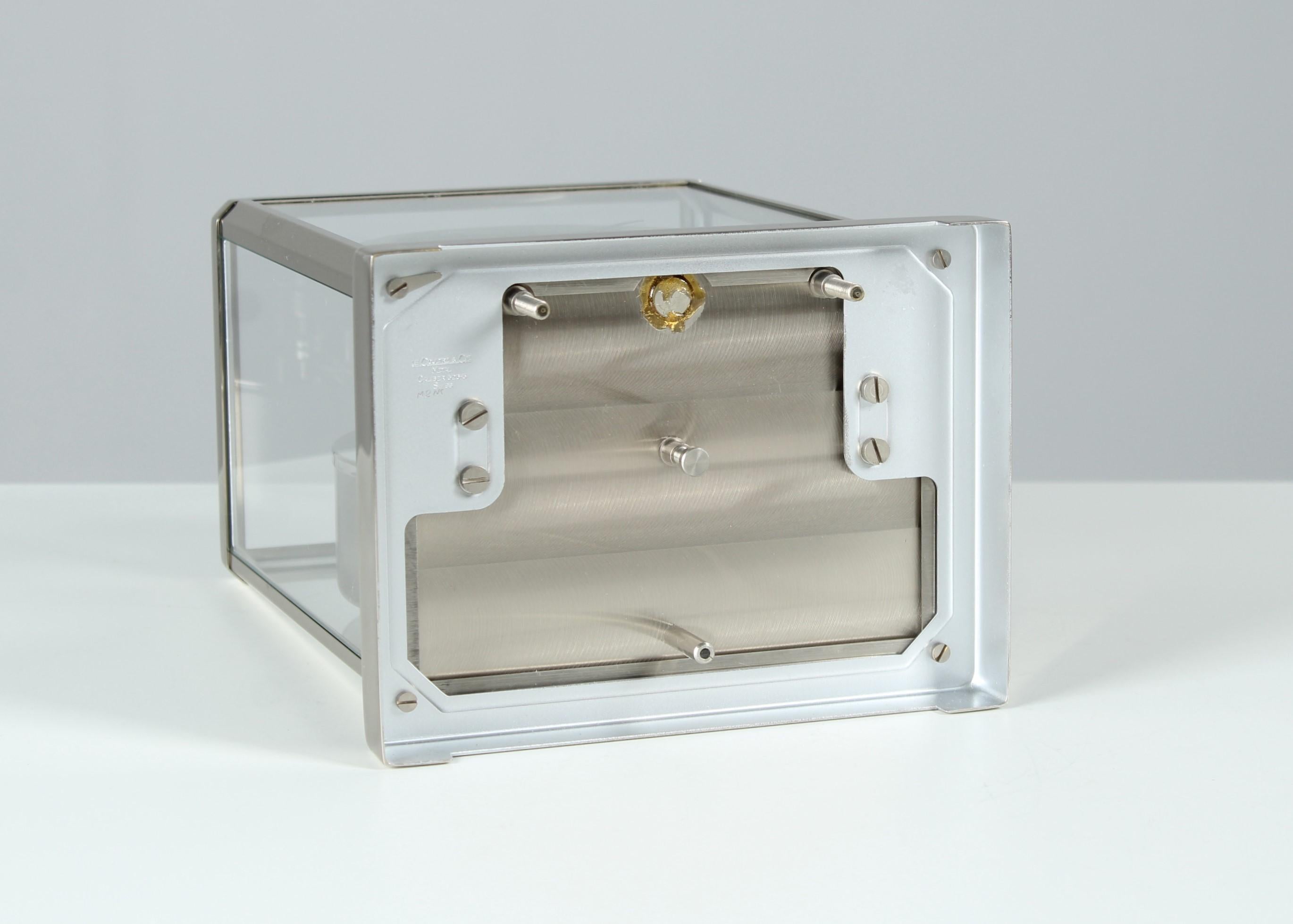 Jaeger LeCoultre, Atmos-Uhr, Original-Silber, vernickelt, um 1974 8