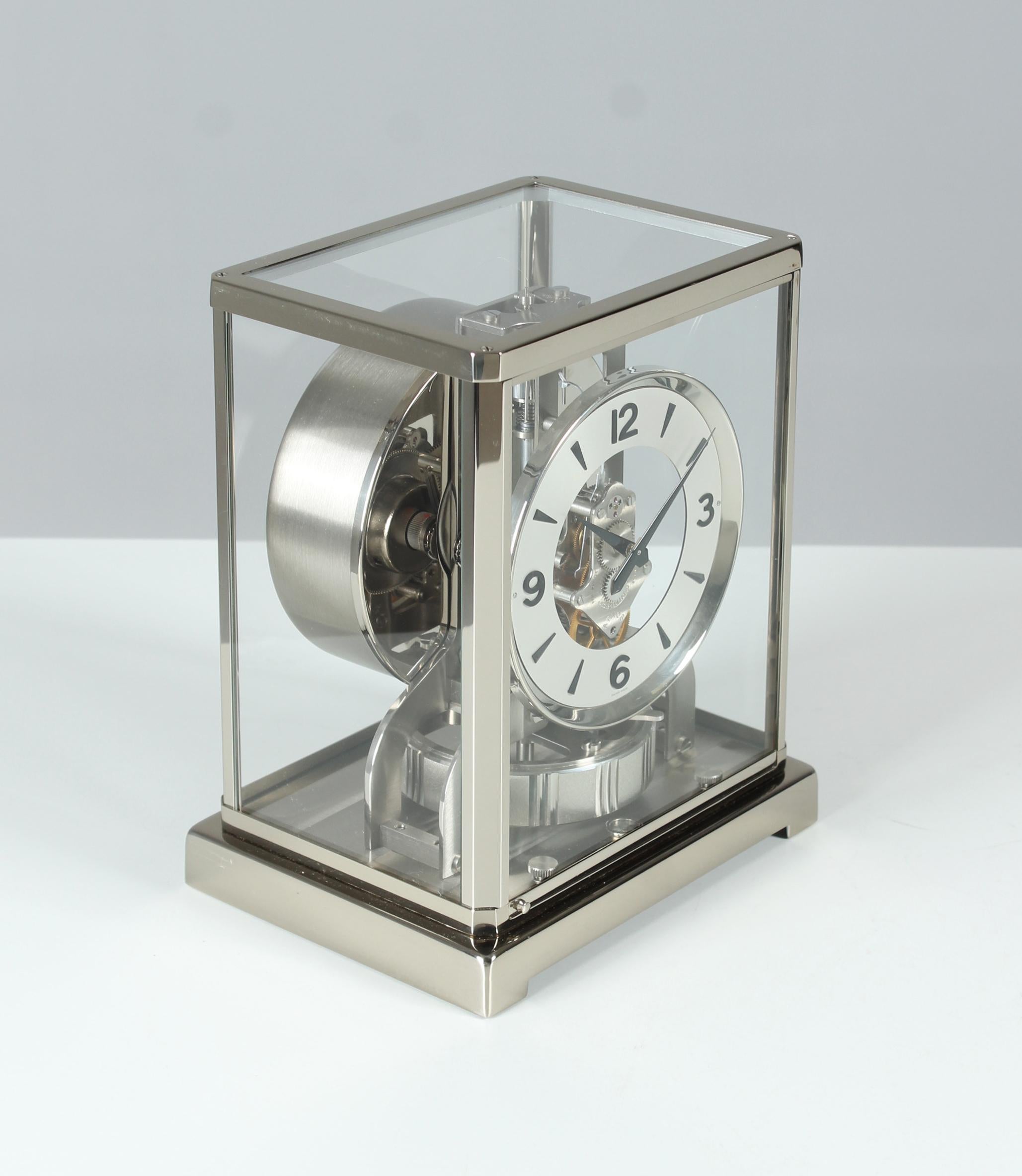 Jaeger LeCoultre, Atmos-Uhr, Original-Silber, vernickelt, um 1974 1