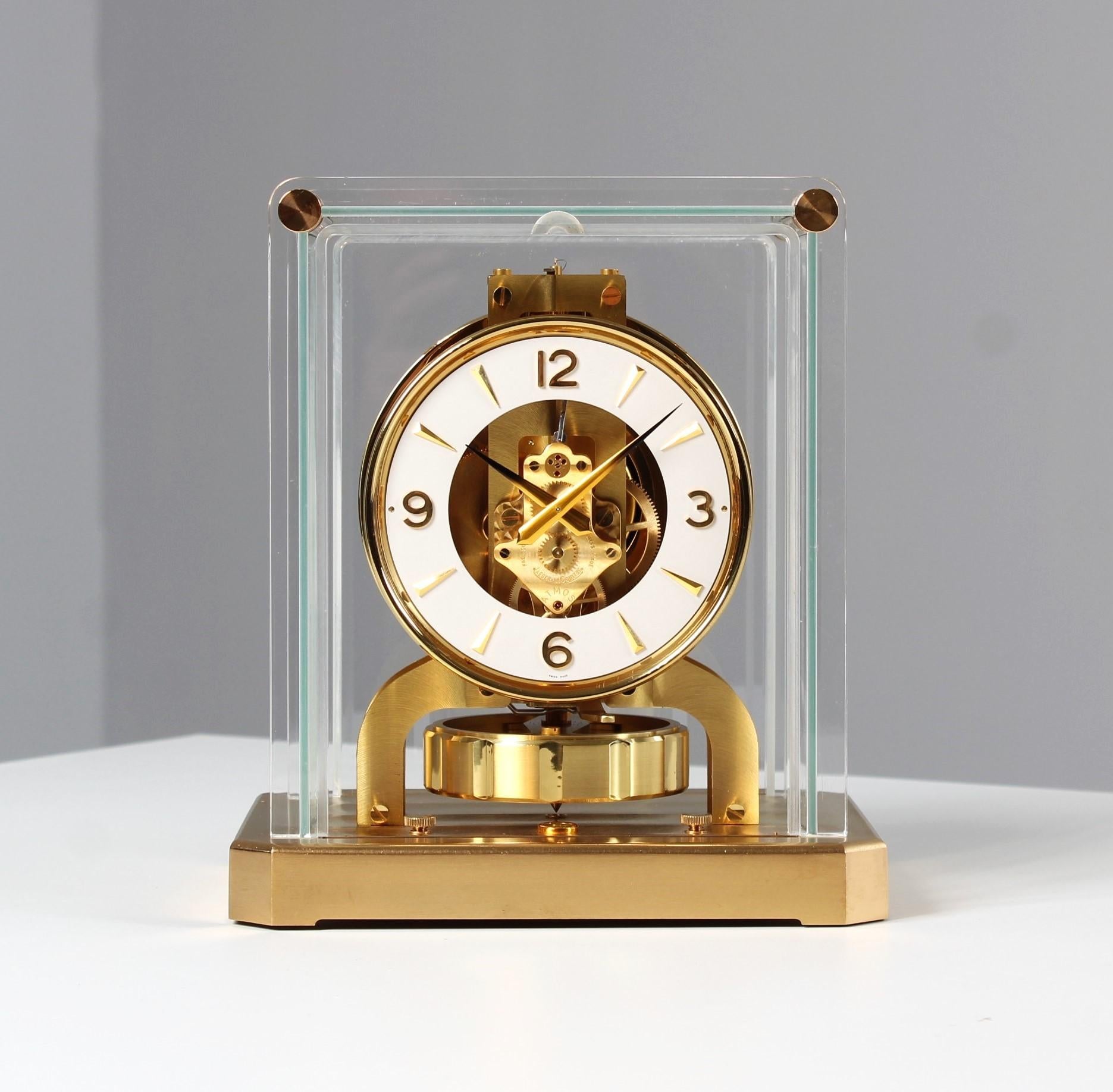 Mid-Century Modern Jaeger LeCoultre, Atmos Clock from 1958, Swiss Made