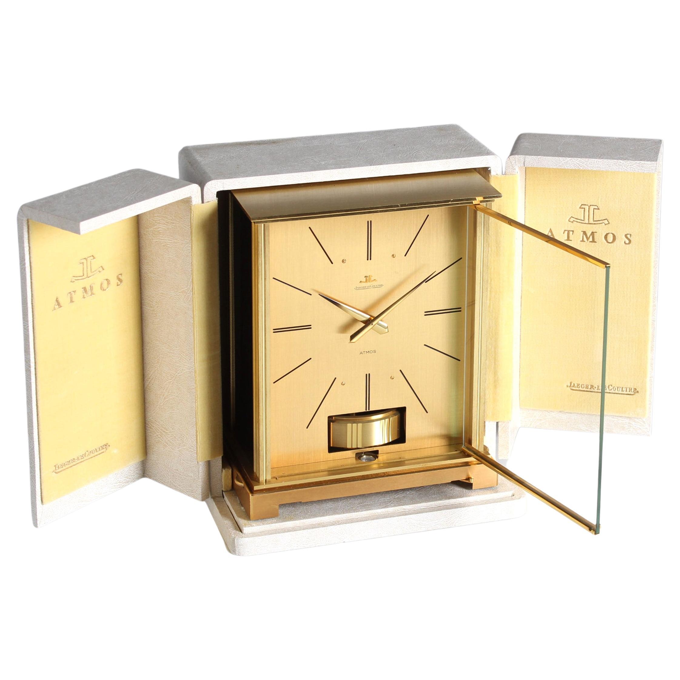 Jaeger Lecoultre, Atmos Clock from 1967 with Original Box For Sale
