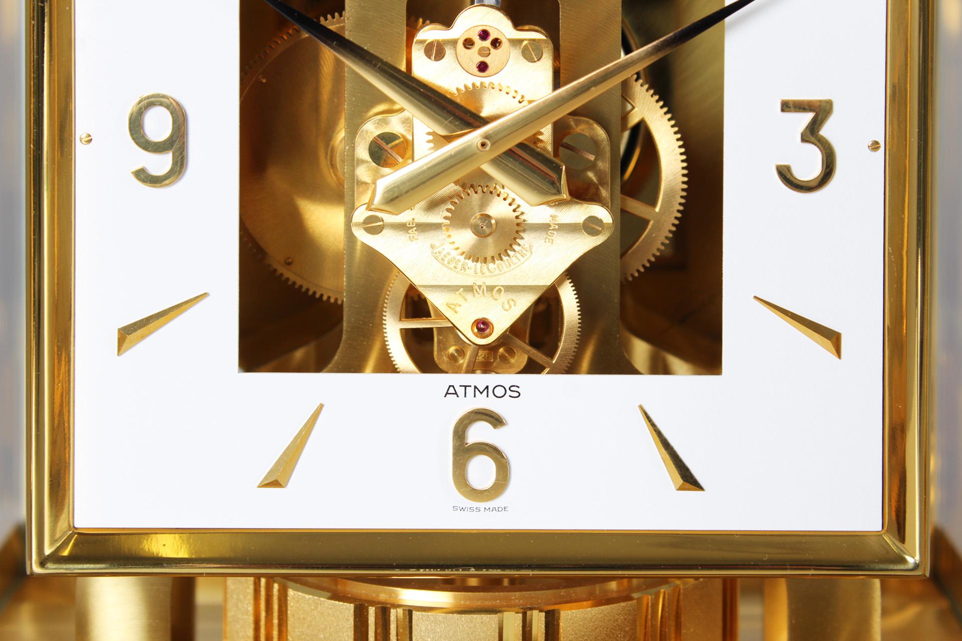 Swiss Jaeger LeCoultre, Atmos Clock from 1970, Square Dial