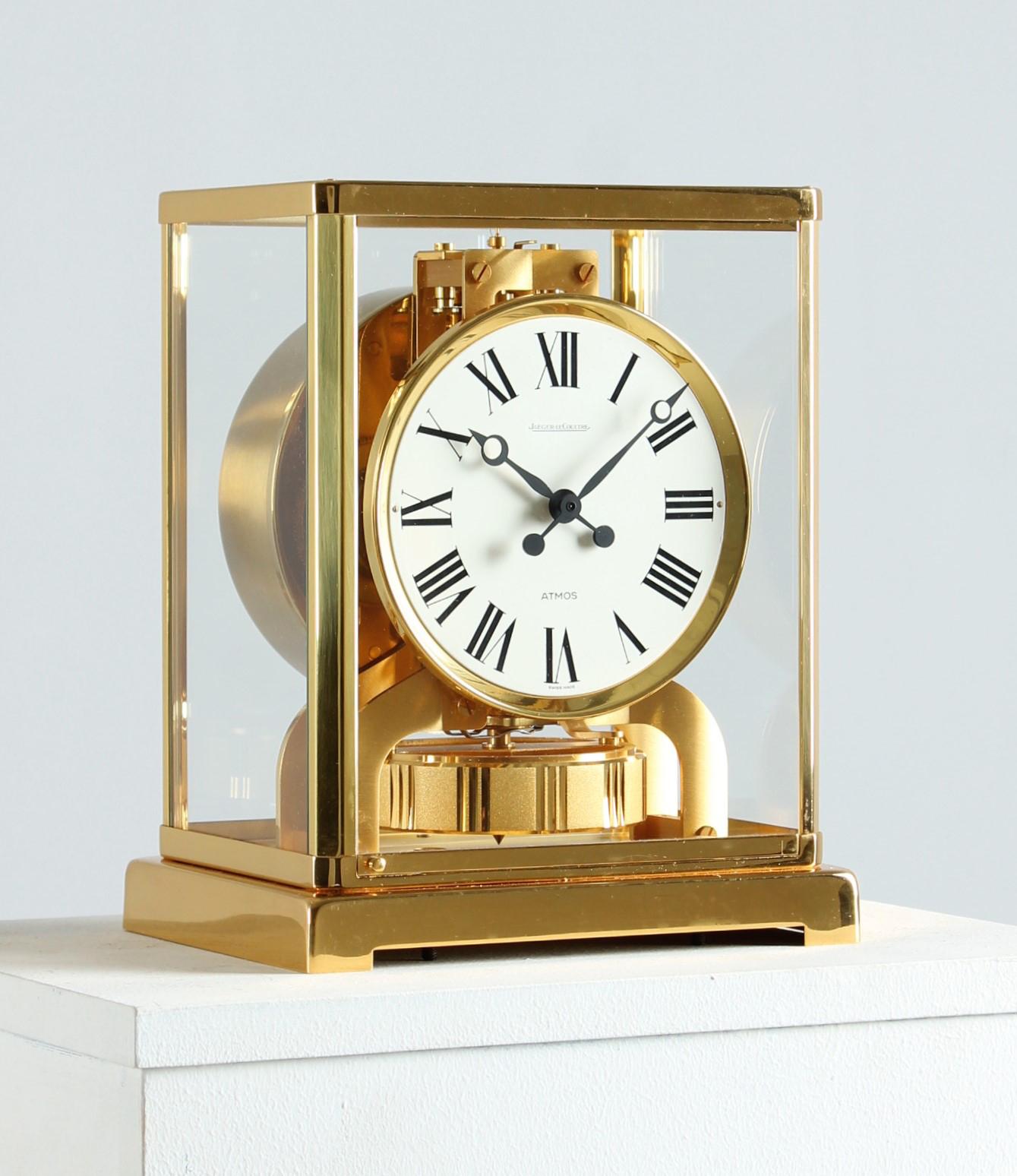 Swiss Jaeger LeCoultre, Atmos Clock From 1980 With Full Dial