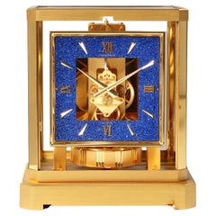 Retro Jaeger LeCoultre Atmos Clock, Lapislazuli Blue Dial, Kal. 528, Year 1979