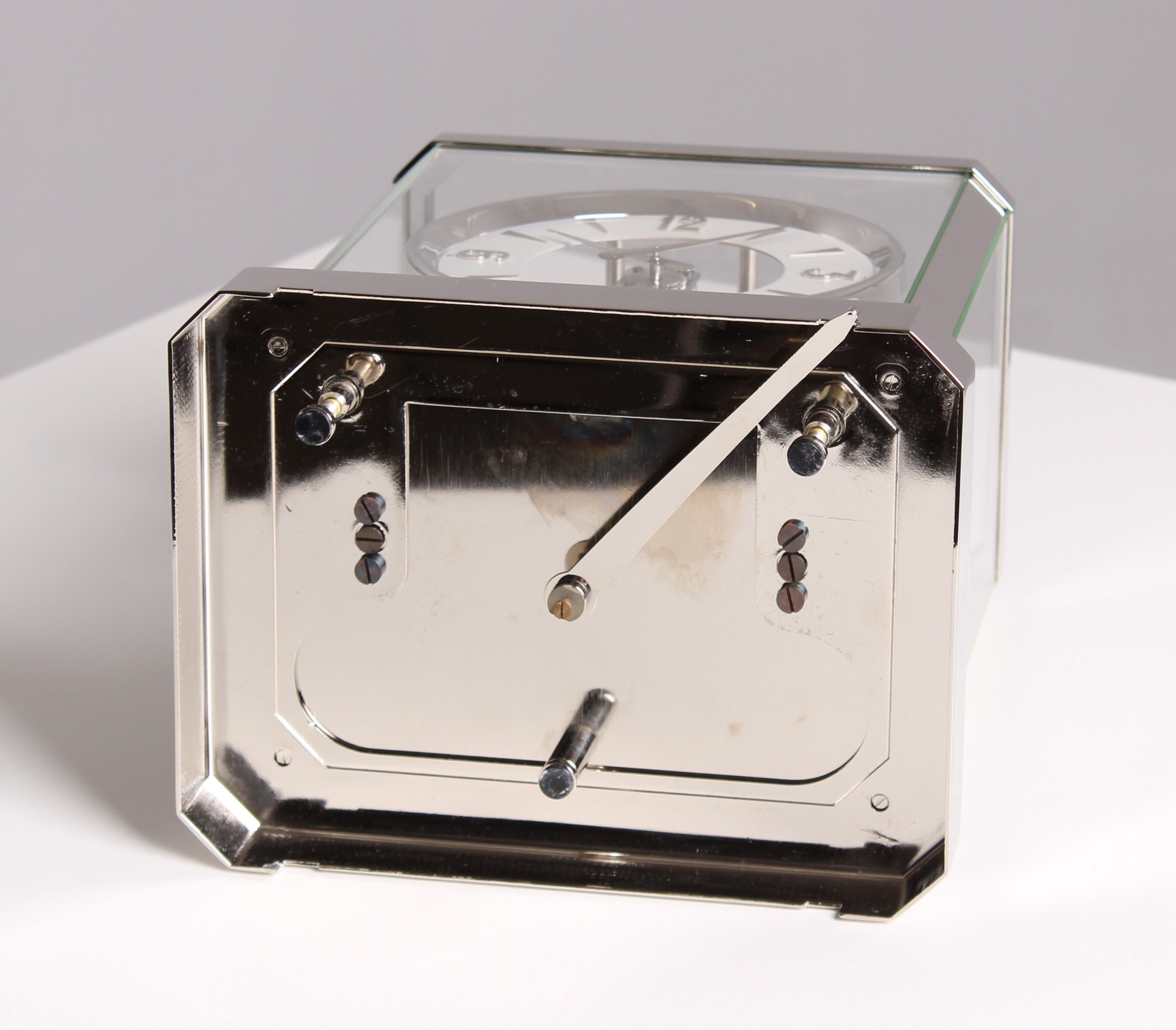 Jaeger LeCoultre, Atmos-Uhr, vernickelt, hergestellt 1950 im Angebot 7