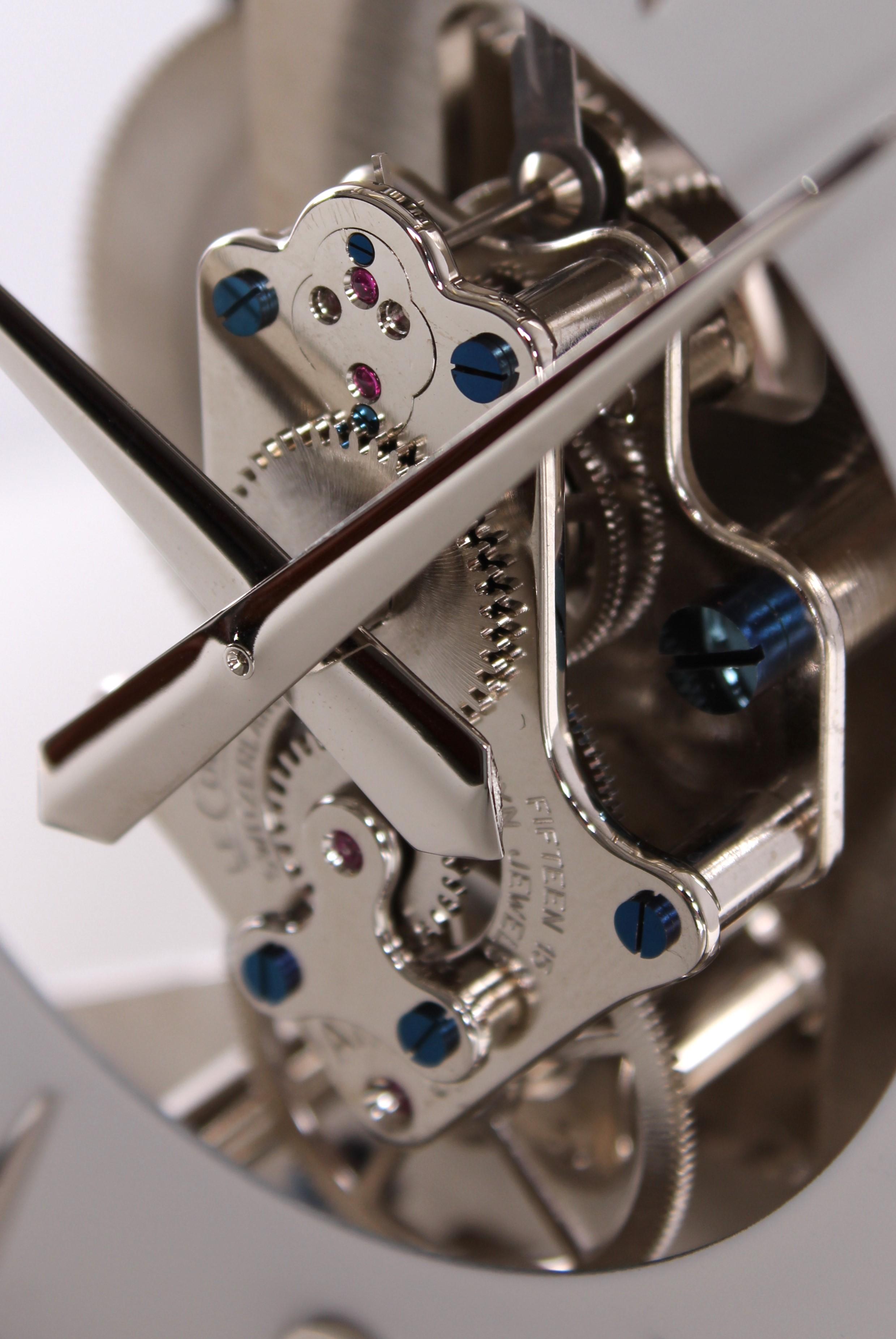 Jaeger LeCoultre, Atmos-Uhr, vernickelt, hergestellt 1950 im Zustand „Hervorragend“ im Angebot in Greven, DE