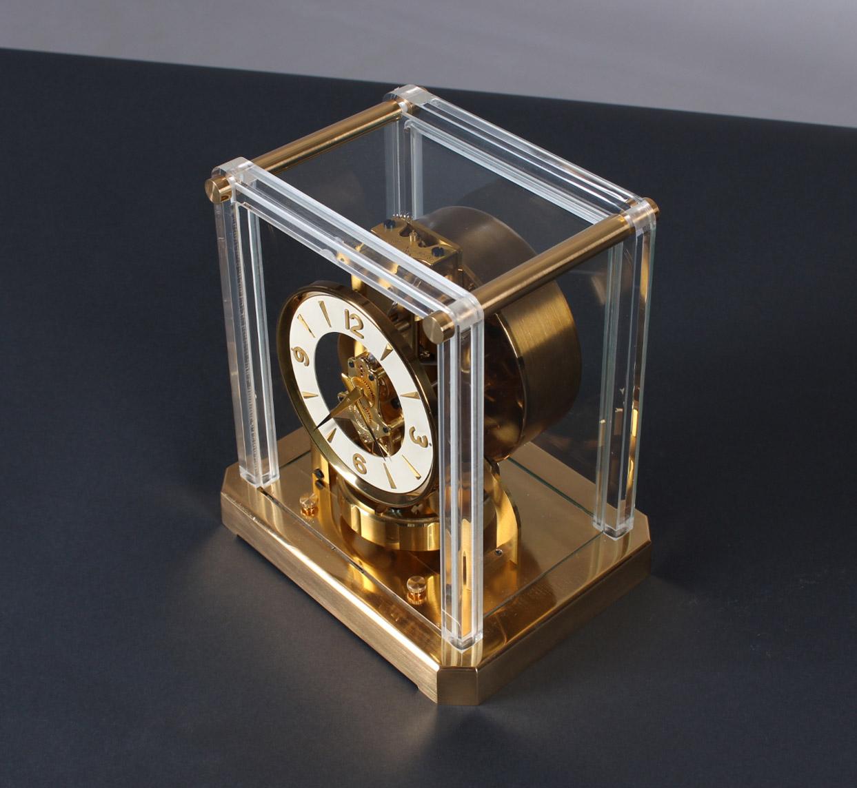Swiss Jaeger-LeCoultre Atmos Clock, Plexi, circa 1956