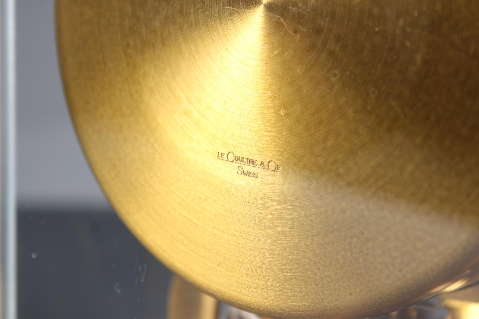 Brass Jaeger-LeCoultre Atmos Clock, Plexi, circa 1956