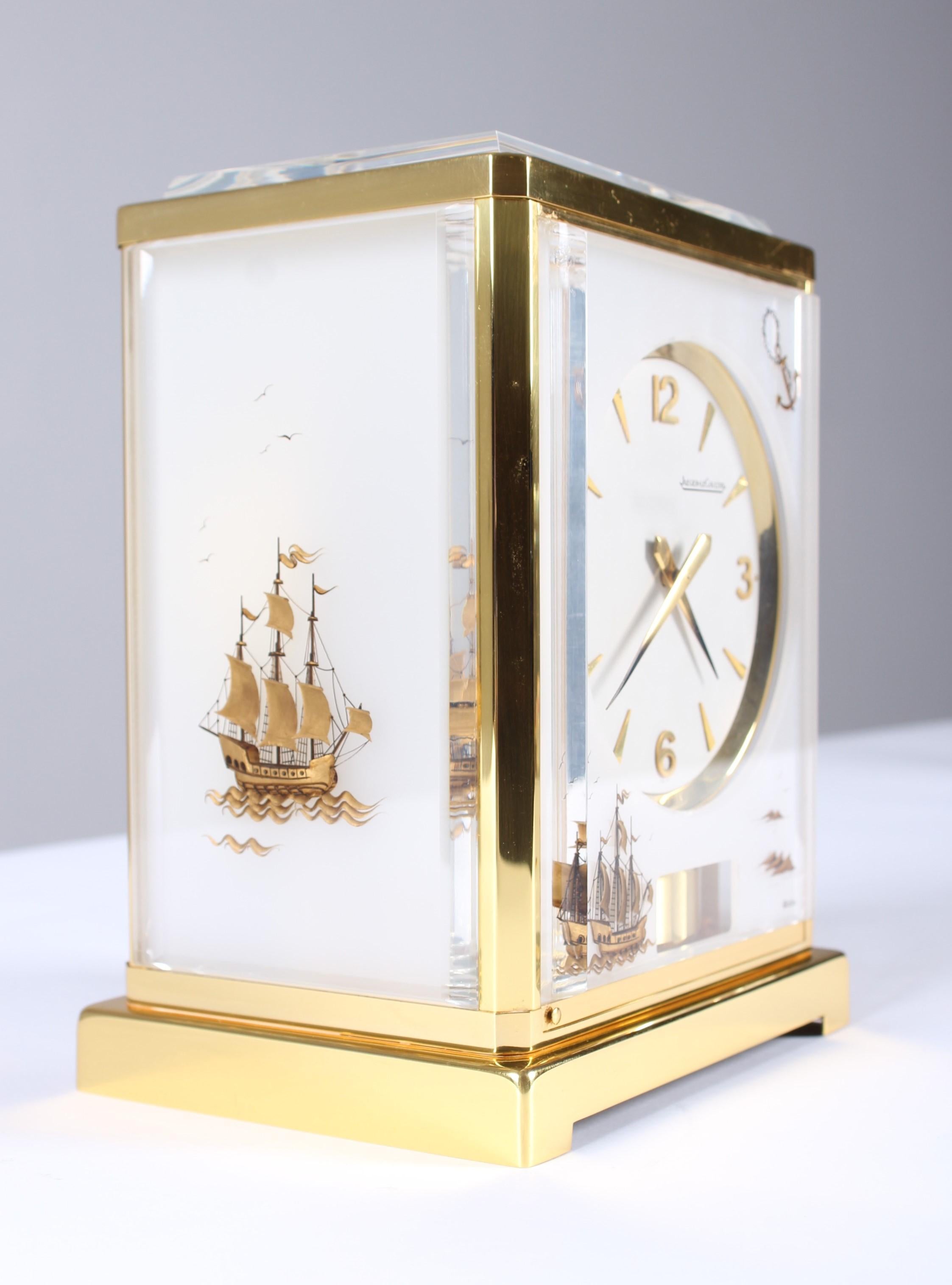 Jaeger Lecoultre, Atmos Clock, Plexi Gravé, White, Opal, 1964 7