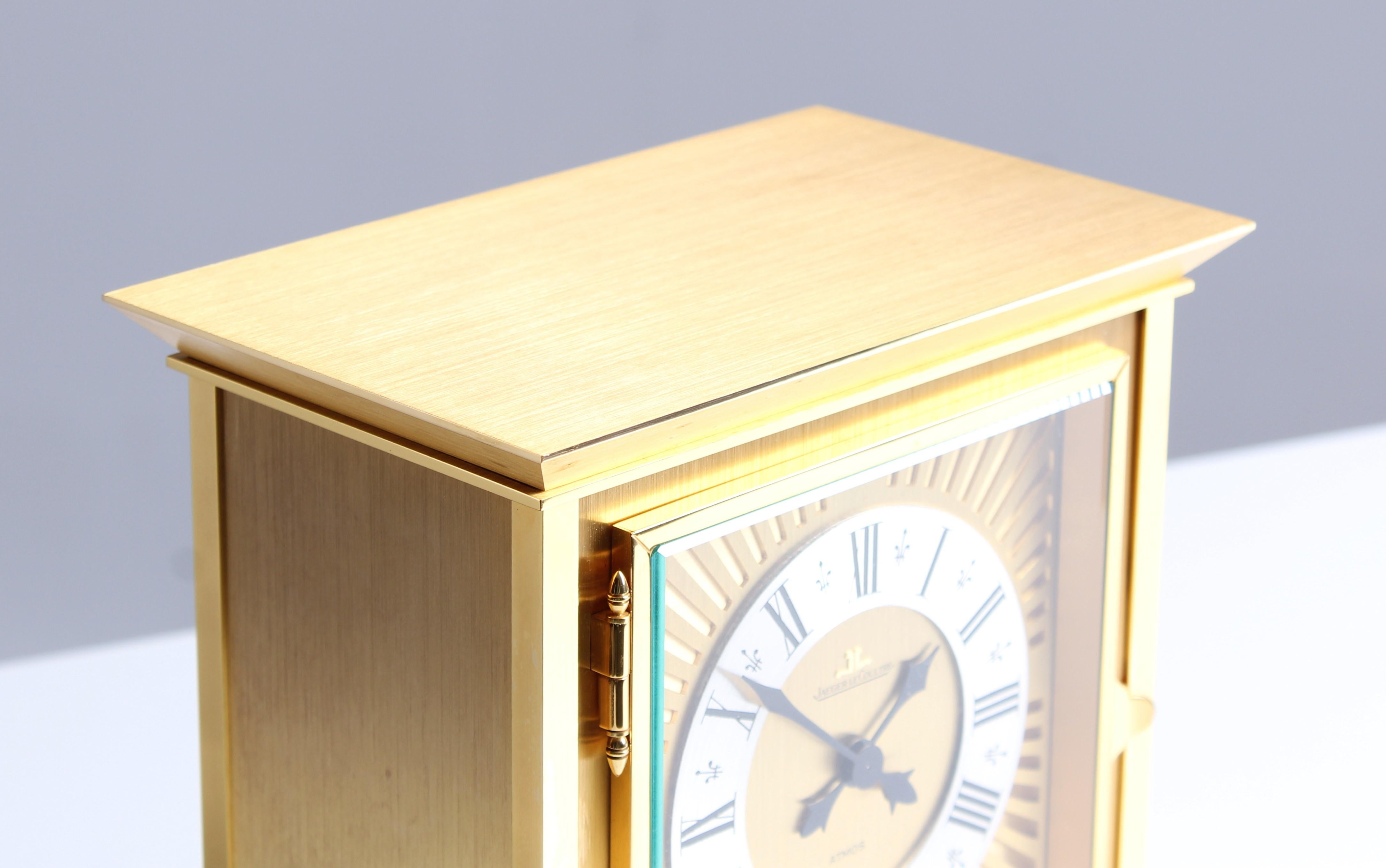 Horloge Atmos de Jaeger LeCoultre, en or royal, fabriquée en 1978 Bon état - En vente à Greven, DE
