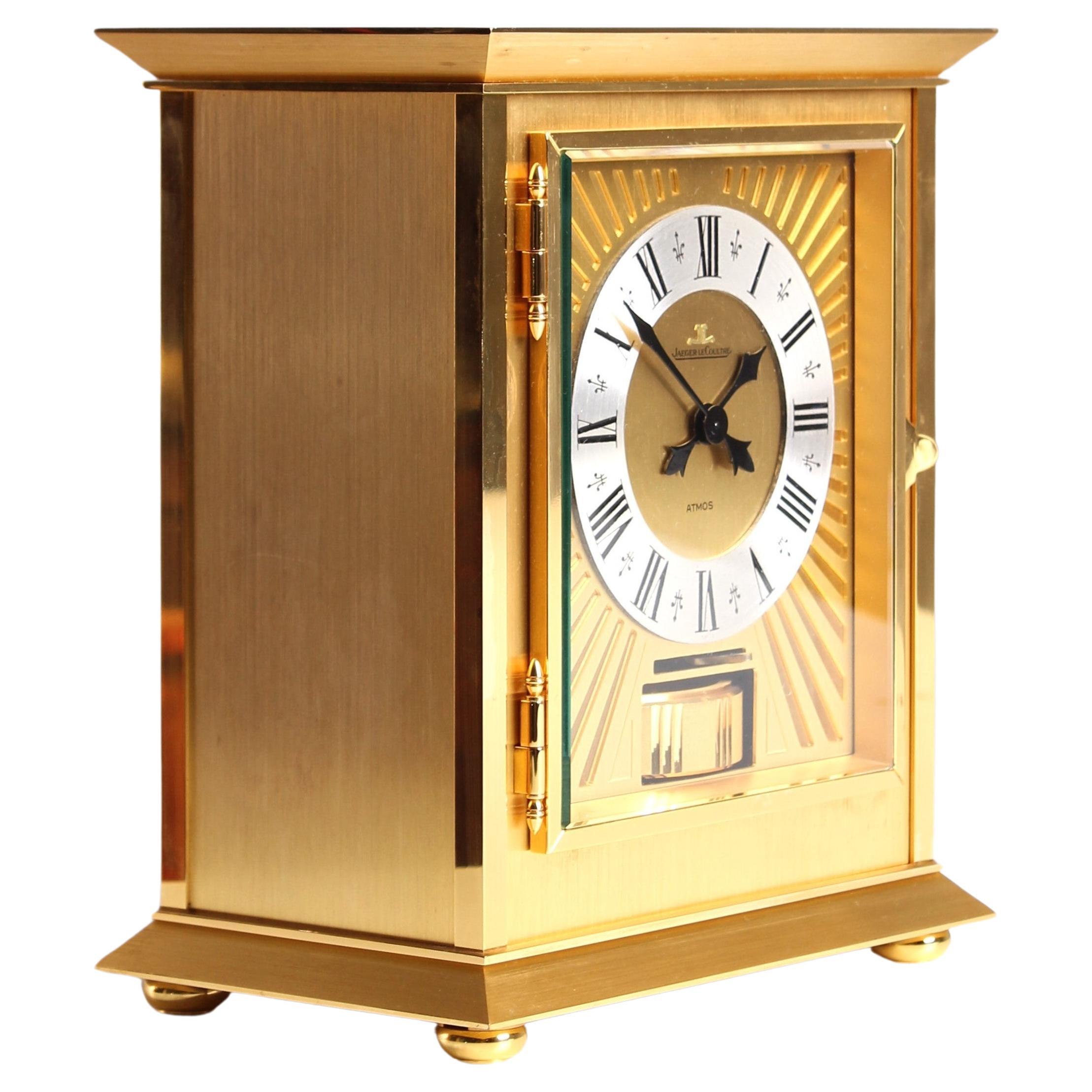 Horloge Atmos de Jaeger LeCoultre, en or royal, fabriquée en 1978