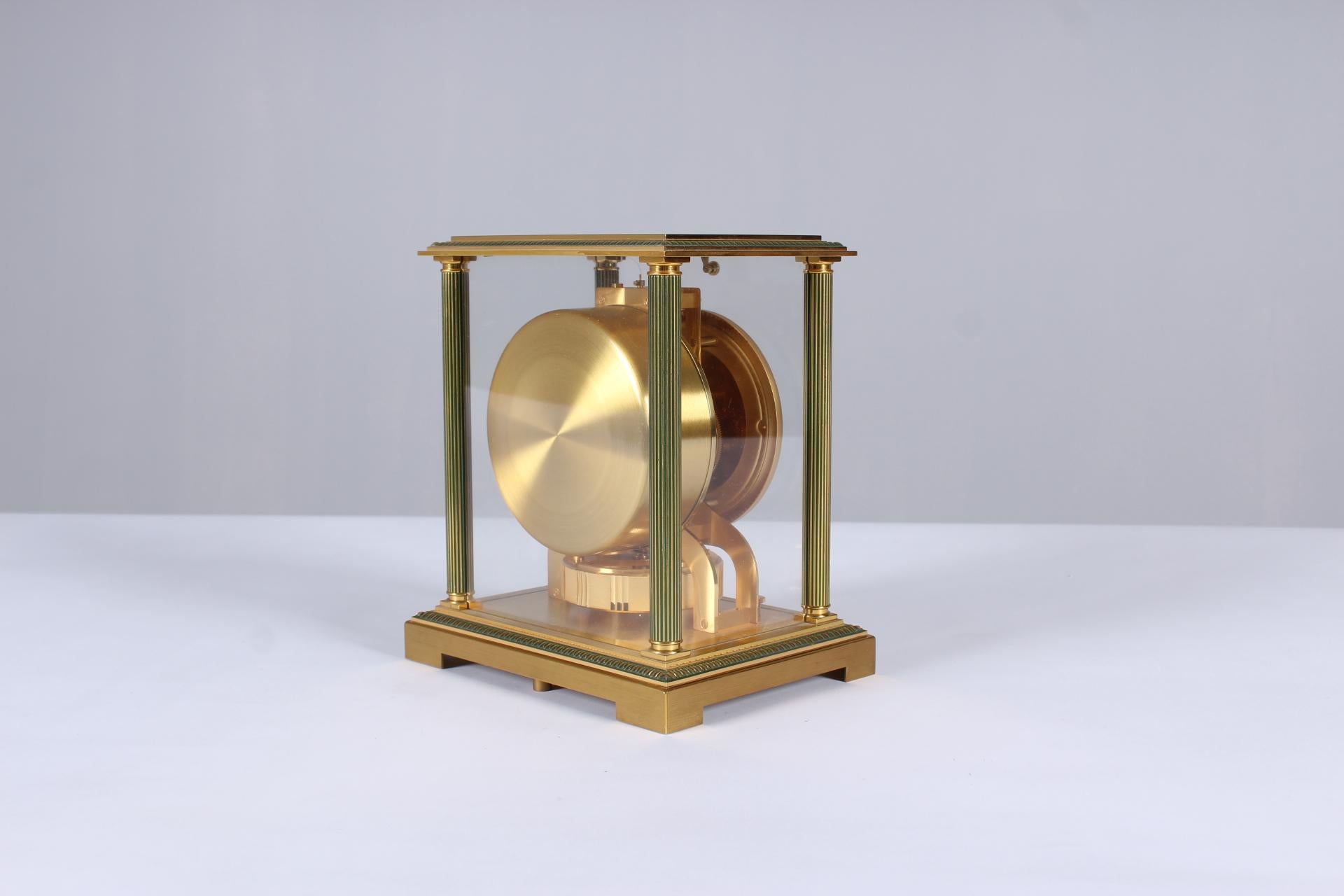 Gilt Jaeger-LeCoultre Atmos Clock, Vendome, circa 1979