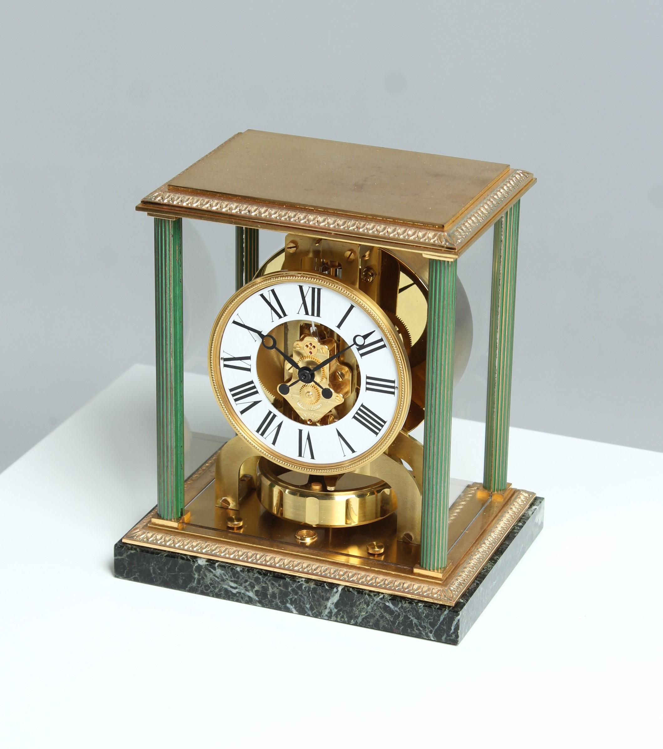 Mid-Century Modern Jaeger LeCoultre, Atmos Clock, Vendome from 1962 For Sale