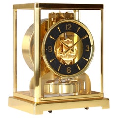 Jaeger LeCoultre Atmos Clock With Black Dial, Made In Switzerland 1965
