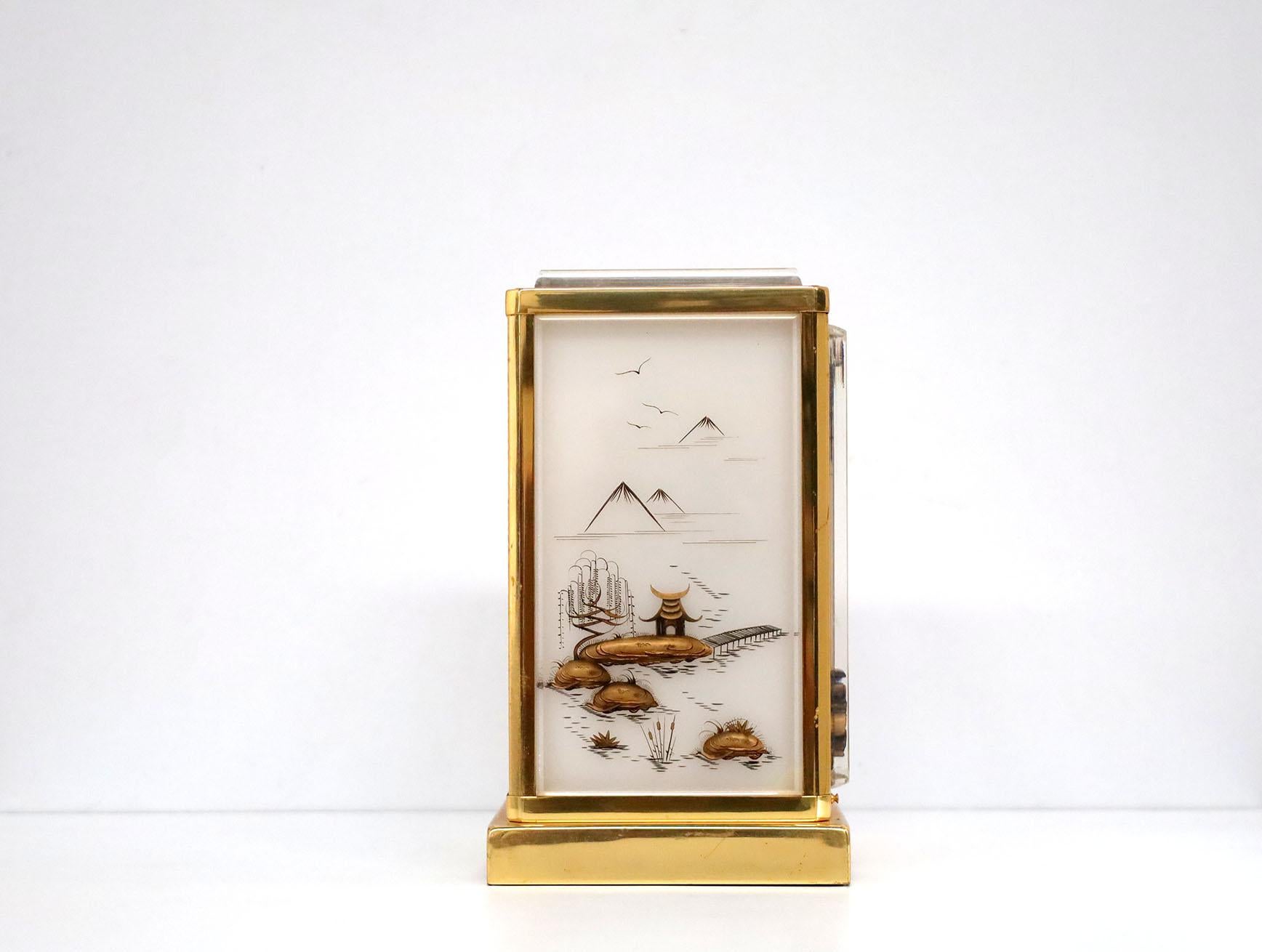 Hand-Crafted Jaeger-LeCoultre Atmos Clock with Chinoiserie Design For Sale