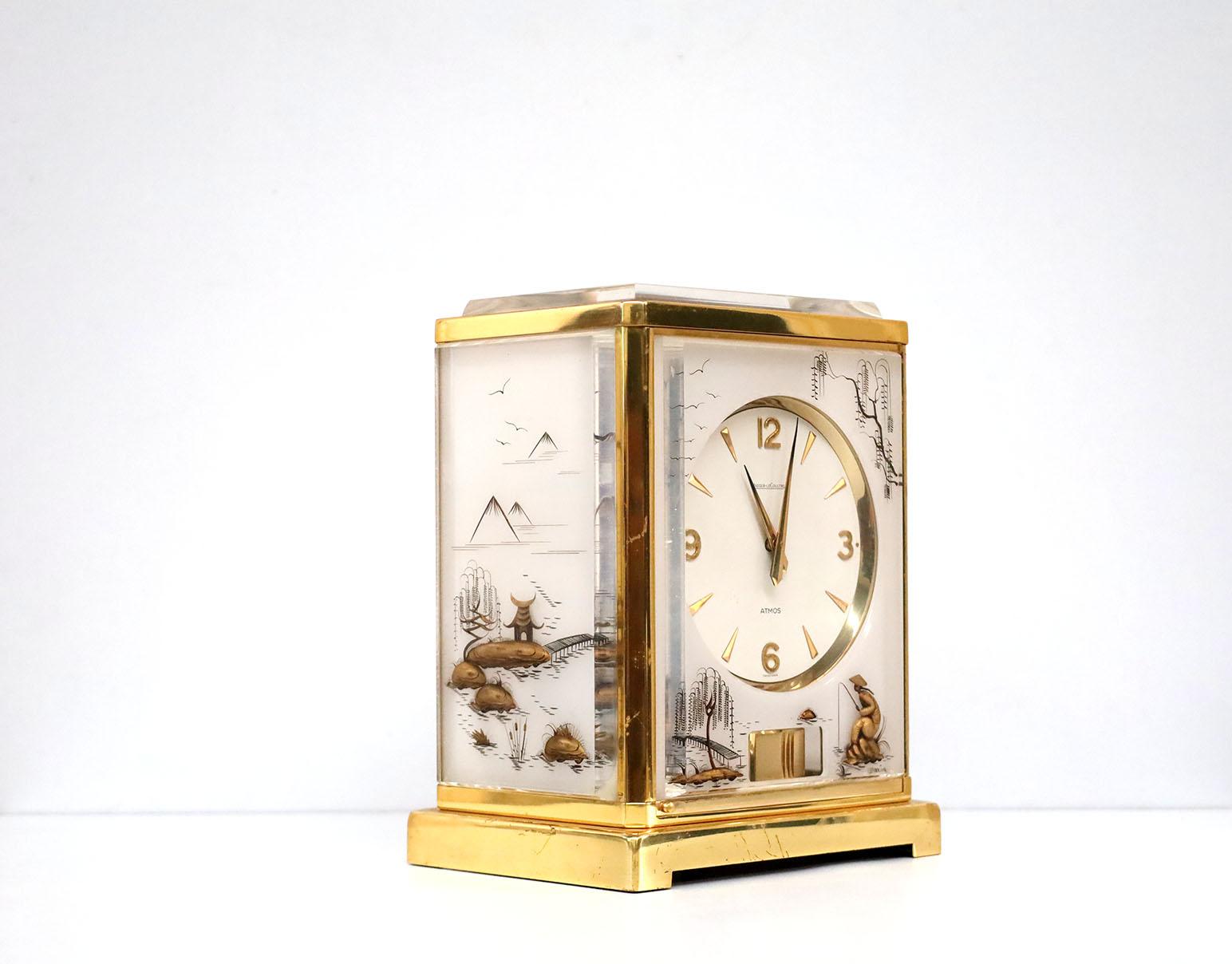 Jaeger-LeCoultre Atmos Clock with Chinoiserie Design In Good Condition For Sale In Mérida, YU