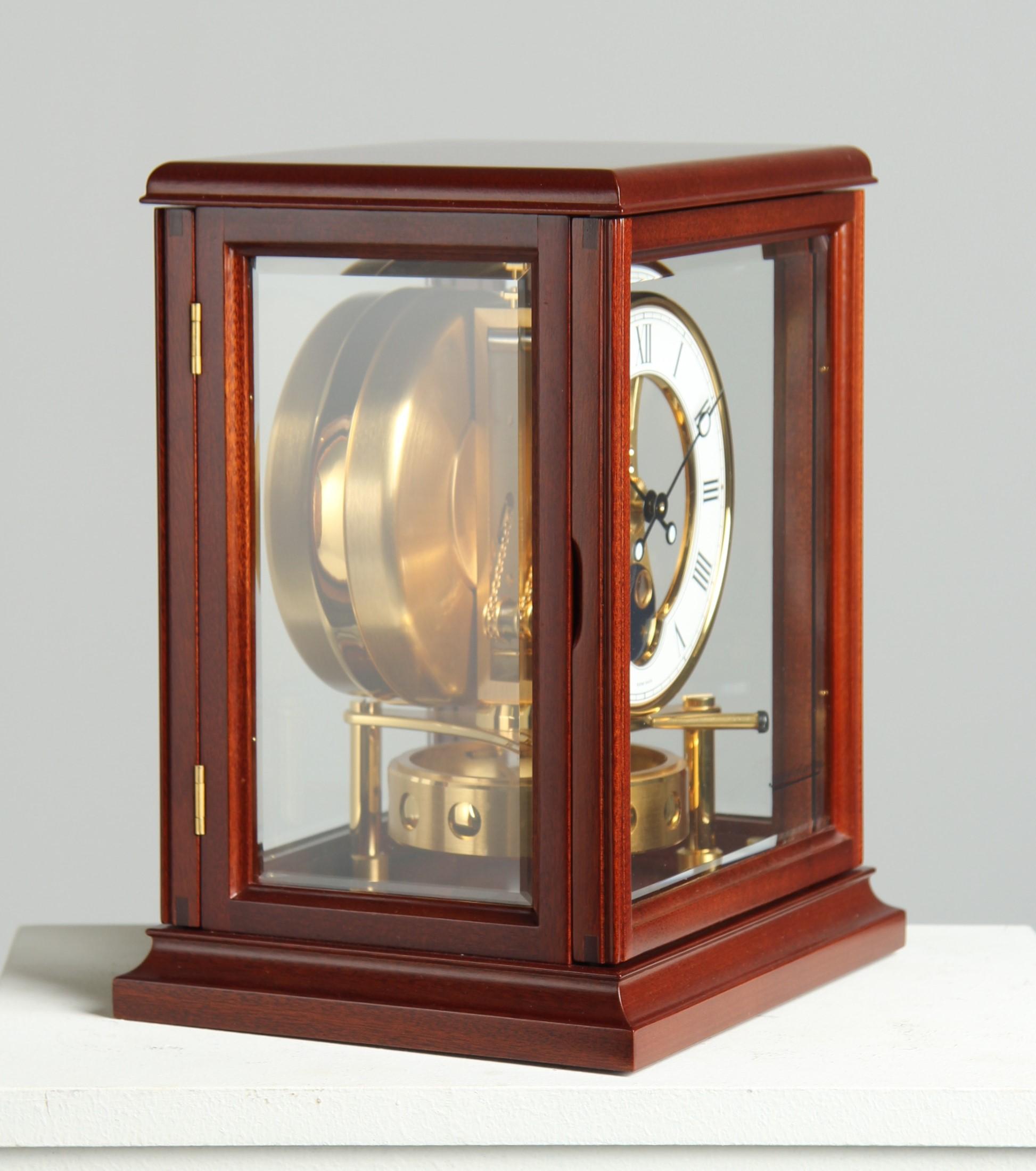 Jaeger LeCoultre, Atmos Clock with Moon Phase, Fontainebleu, 1990s For Sale 3