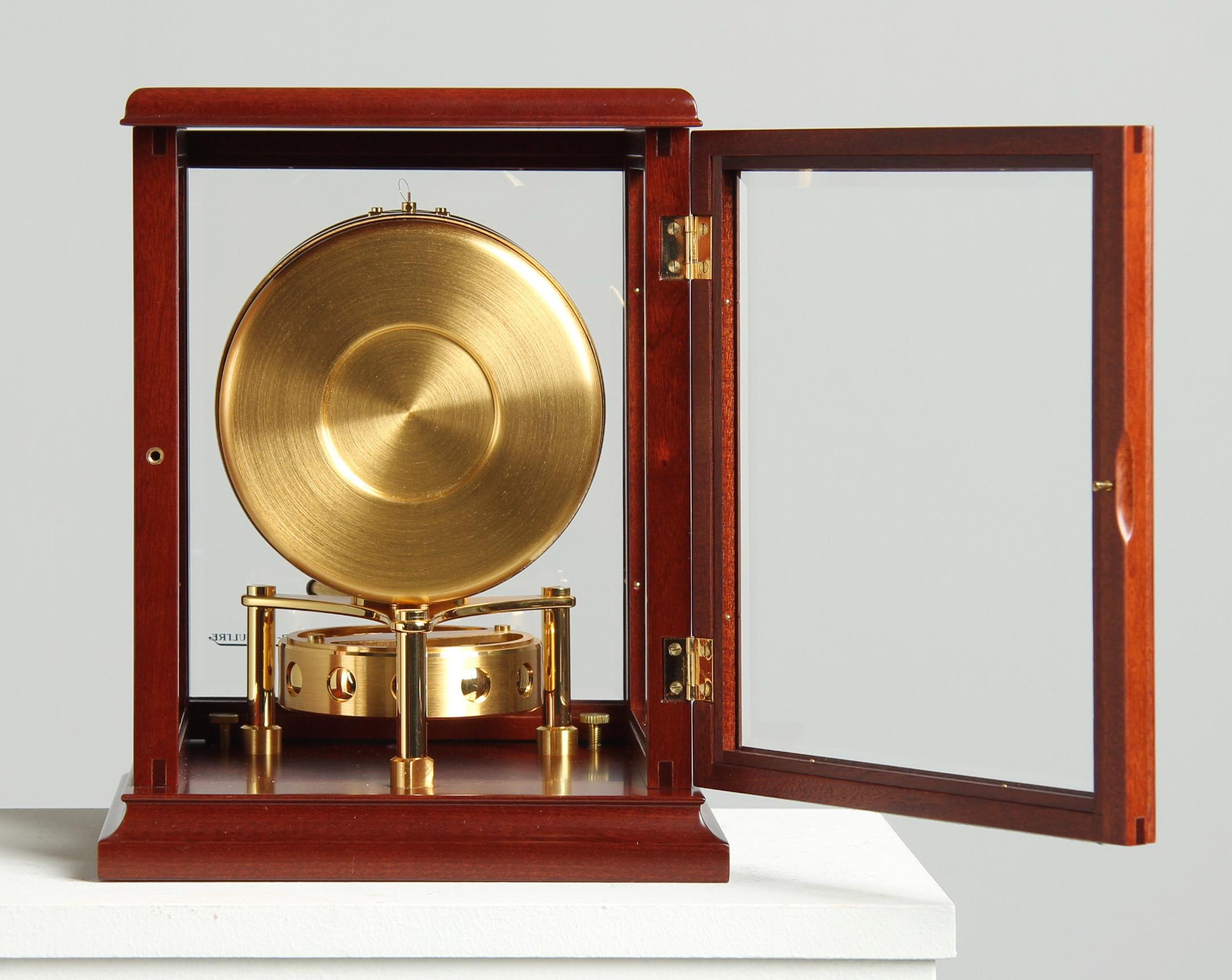 Jaeger LeCoultre, Atmos Clock with Moon Phase, Fontainebleu, 1990s For Sale 5