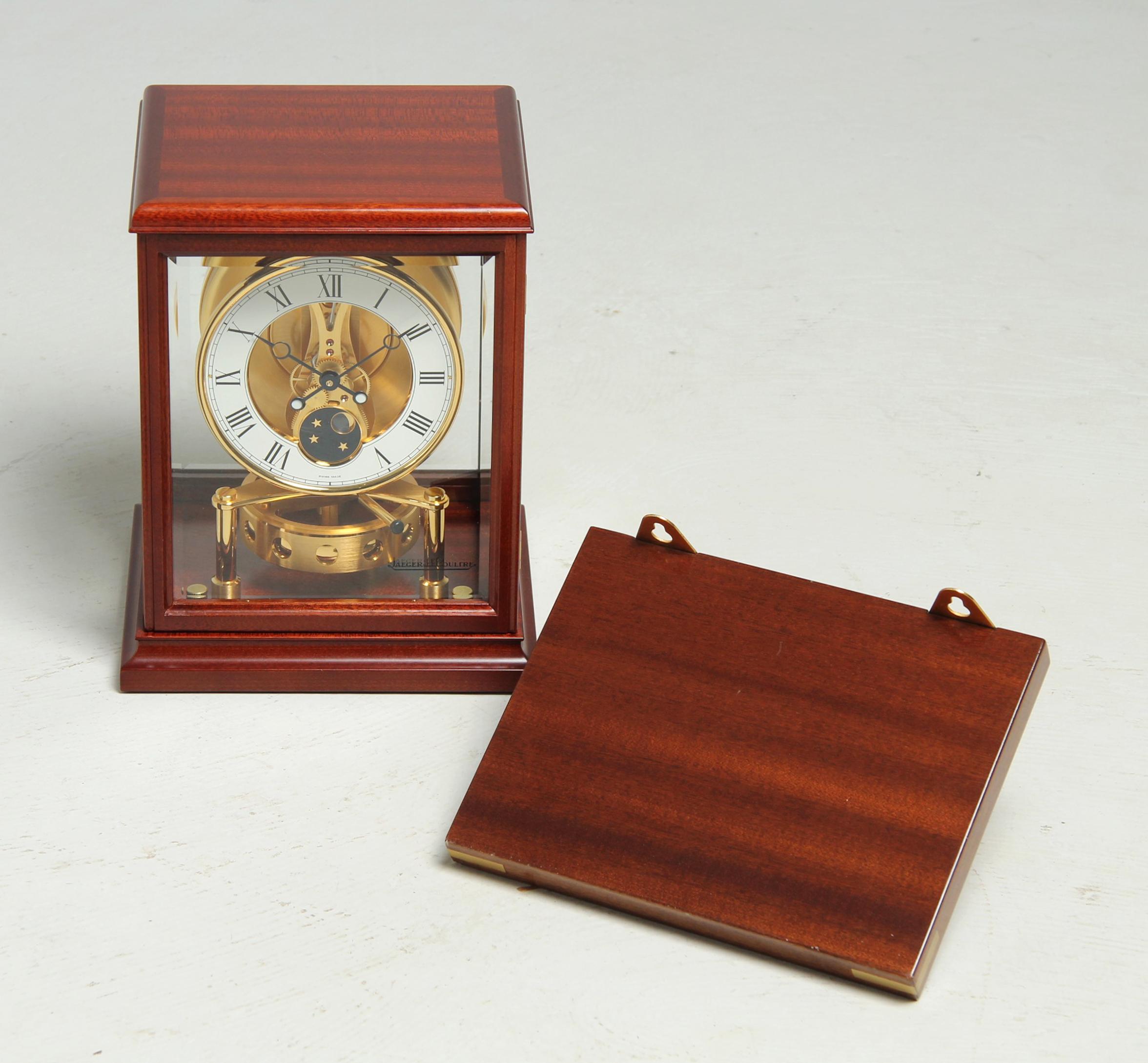 Jaeger LeCoultre, Atmos Clock with Moon Phase, Fontainebleu, 1990s For Sale 8