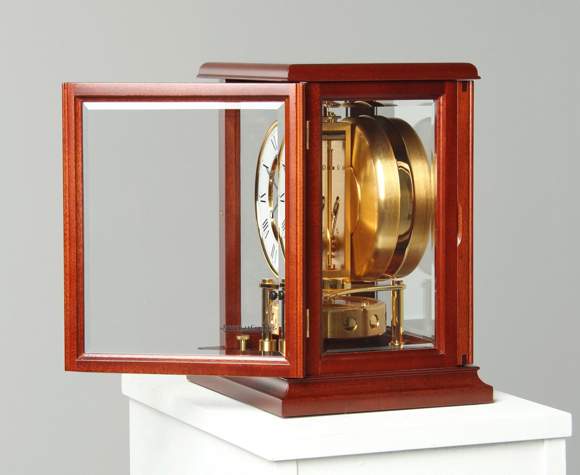 Late 20th Century Jaeger LeCoultre, Atmos Clock with Moon Phase, Fontainebleu, 1990s For Sale