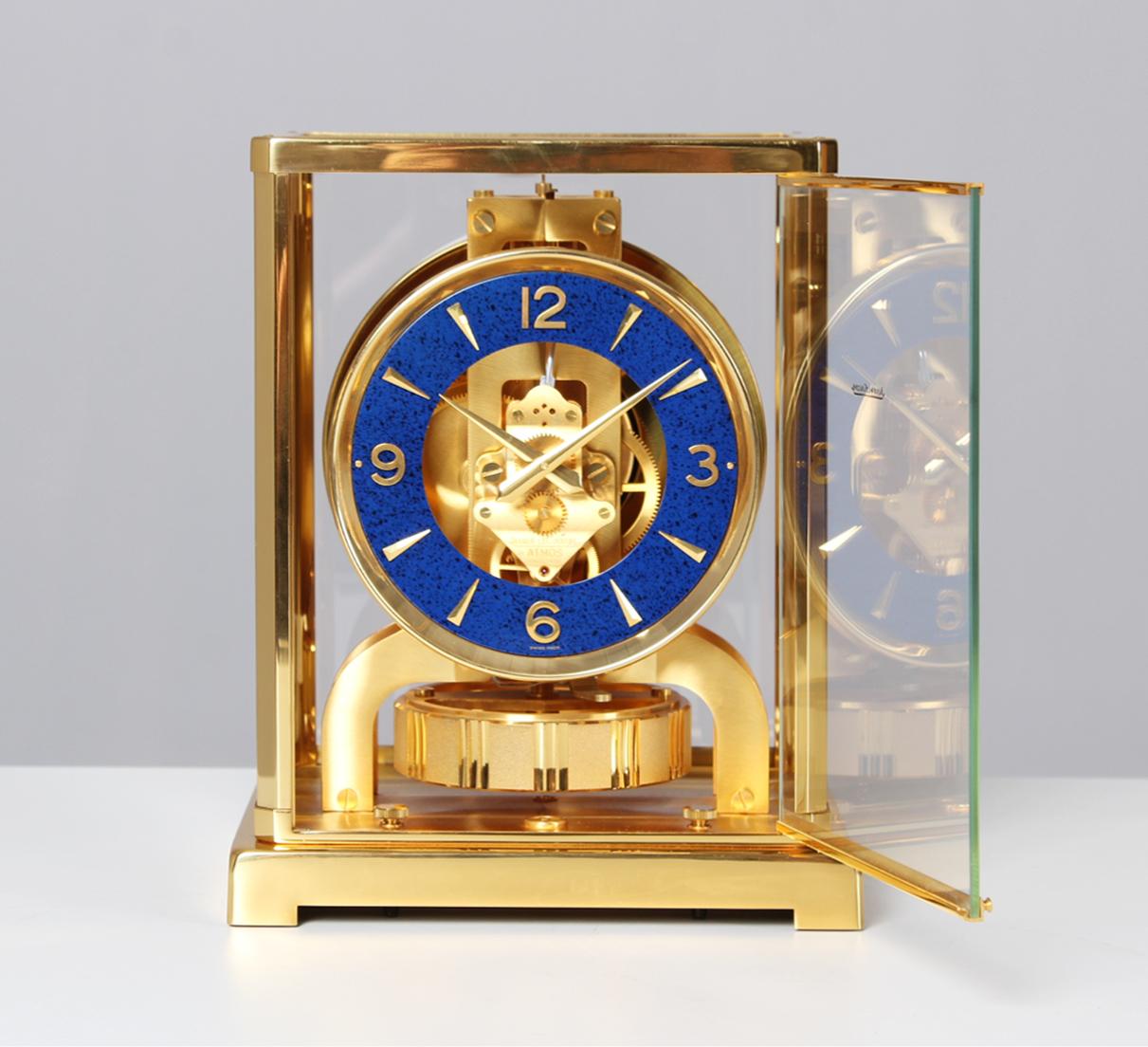 Jaeger Lecoultre, Atmos Clock with Rare Blue Dial, Lapislazuli Dial, 1970s 1