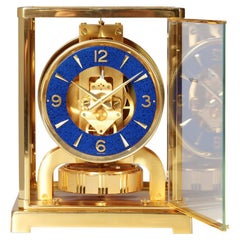 Jaeger Lecoultre, Atmos Clock with Rare Blue Dial, Lapislazuli Dial, 1970s