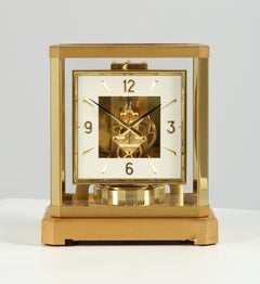 Jaeger-LeCoultre Atmos avec cadran carré, set complet avec boîte et documents