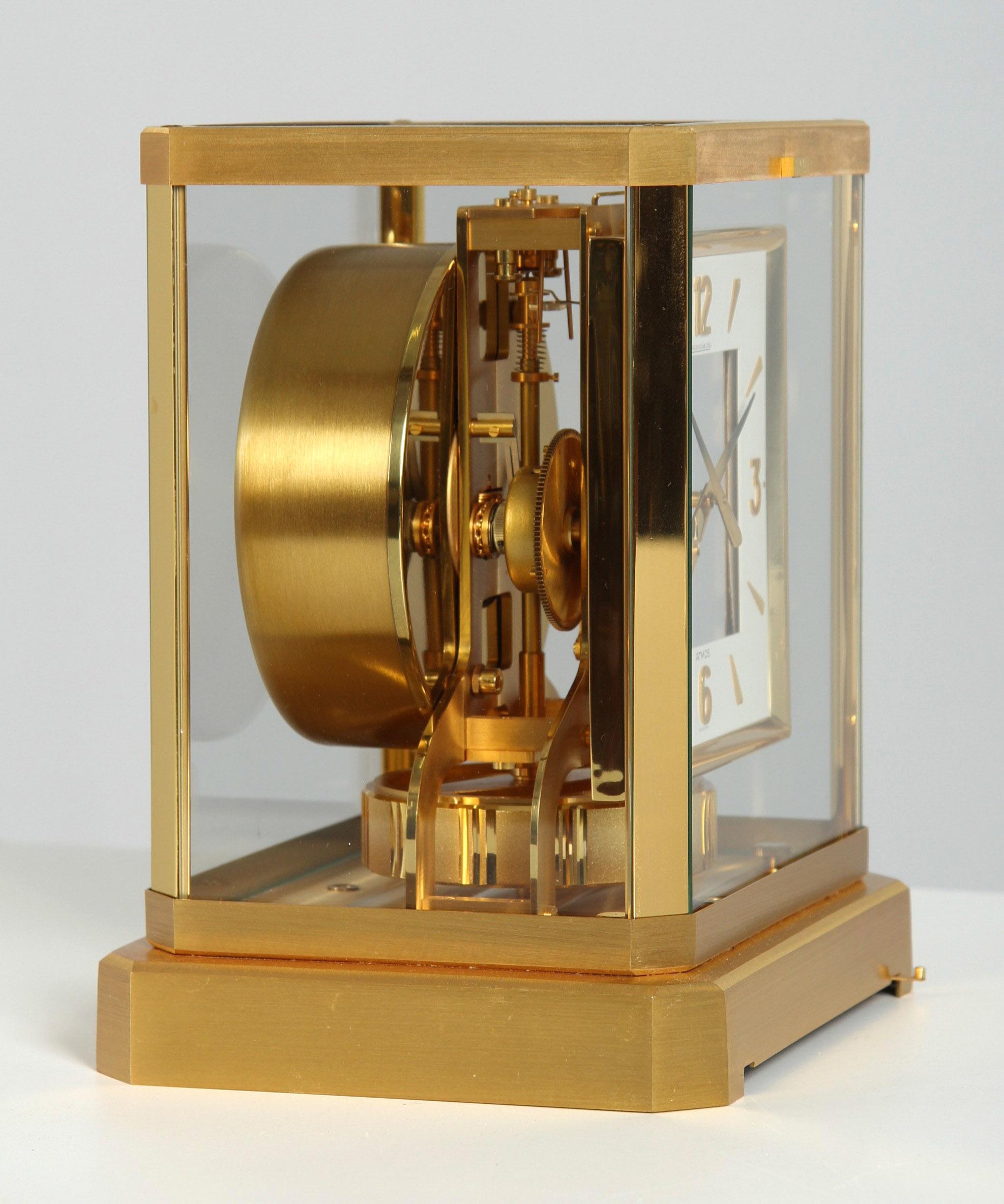 Swiss Jaeger LeCoultre - Atmos Clock with Square Dial, Year of Manufacture: 1980 For Sale