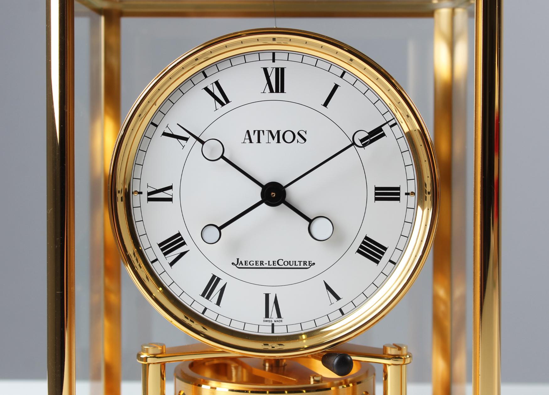 Jaeger Lecoultre, Atmos Elysee, 24 Carat Gold Plated, from 1992 2