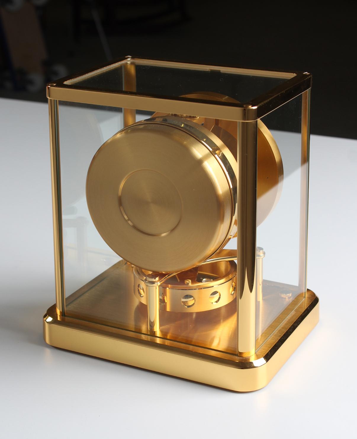 Jaeger Lecoultre, Atmos Elysee, 24 Carat Gold Plated, from 1992 5