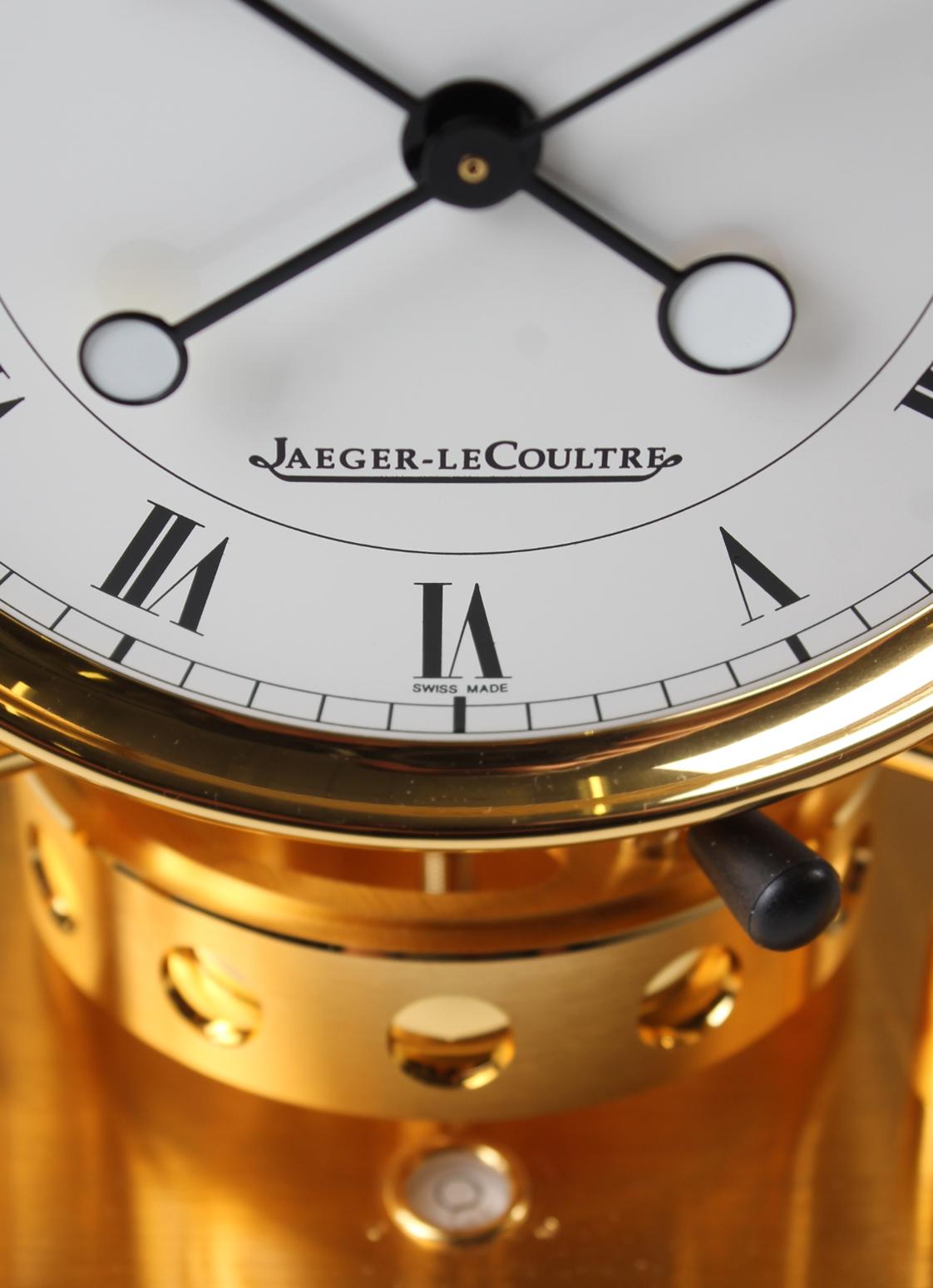 Jaeger Lecoultre, Atmos Elysee, 24 Carat Gold Plated, from 1992 In Good Condition In Greven, DE